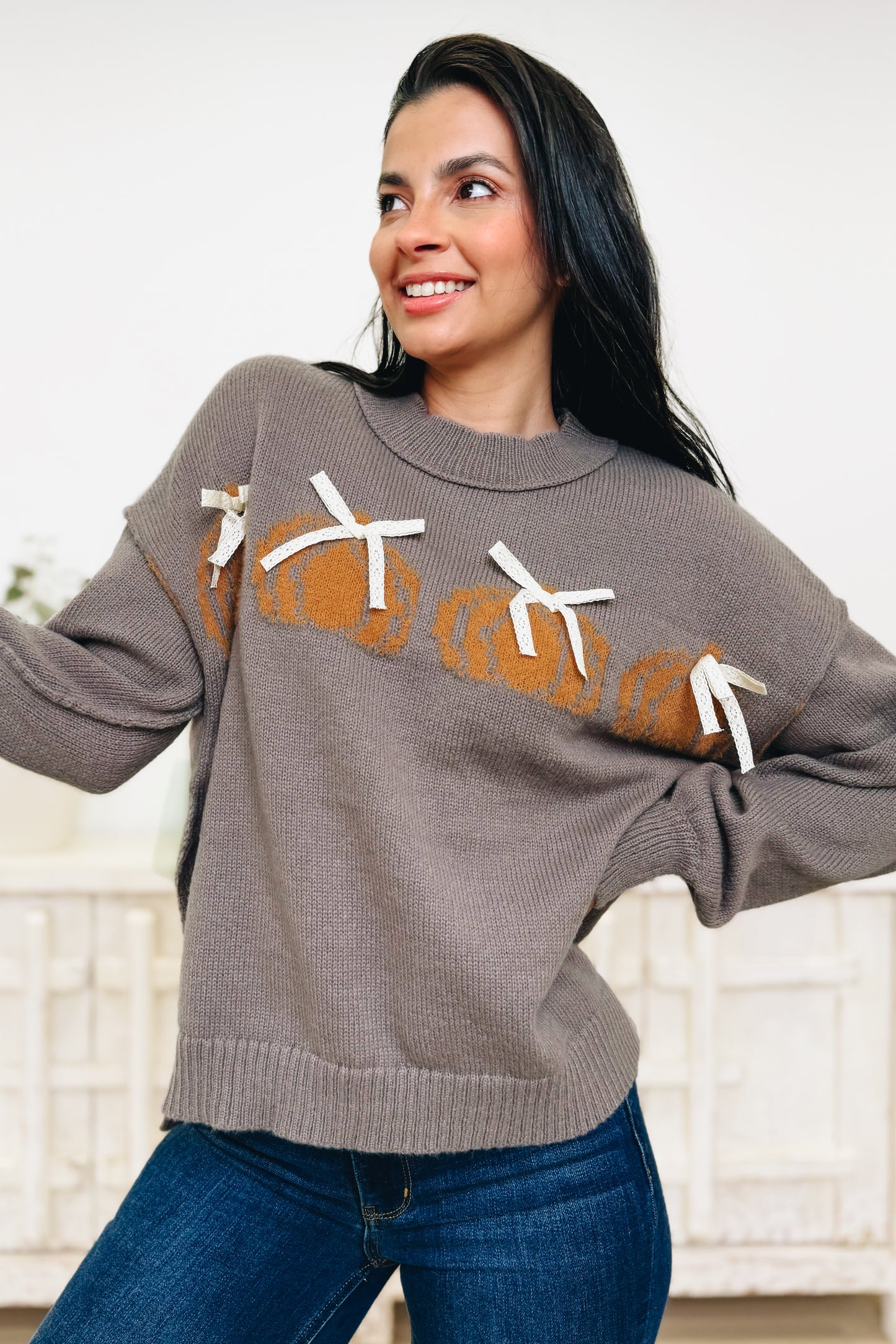 The Cozy Cutie Pumpkin Sweater - 2 Colors!