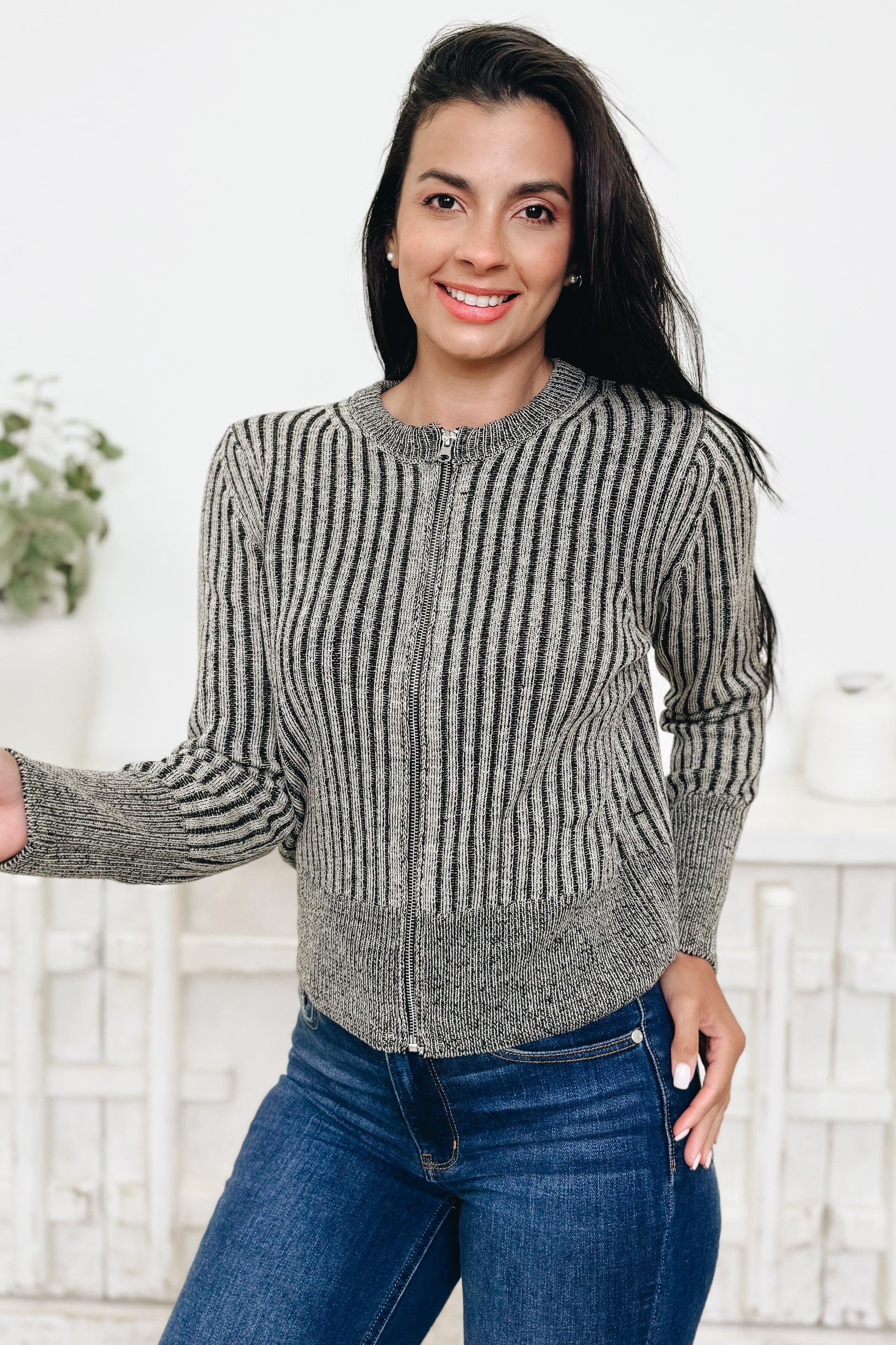 Wrapped In Warmth Zip Up Sweater - 5 Colors!