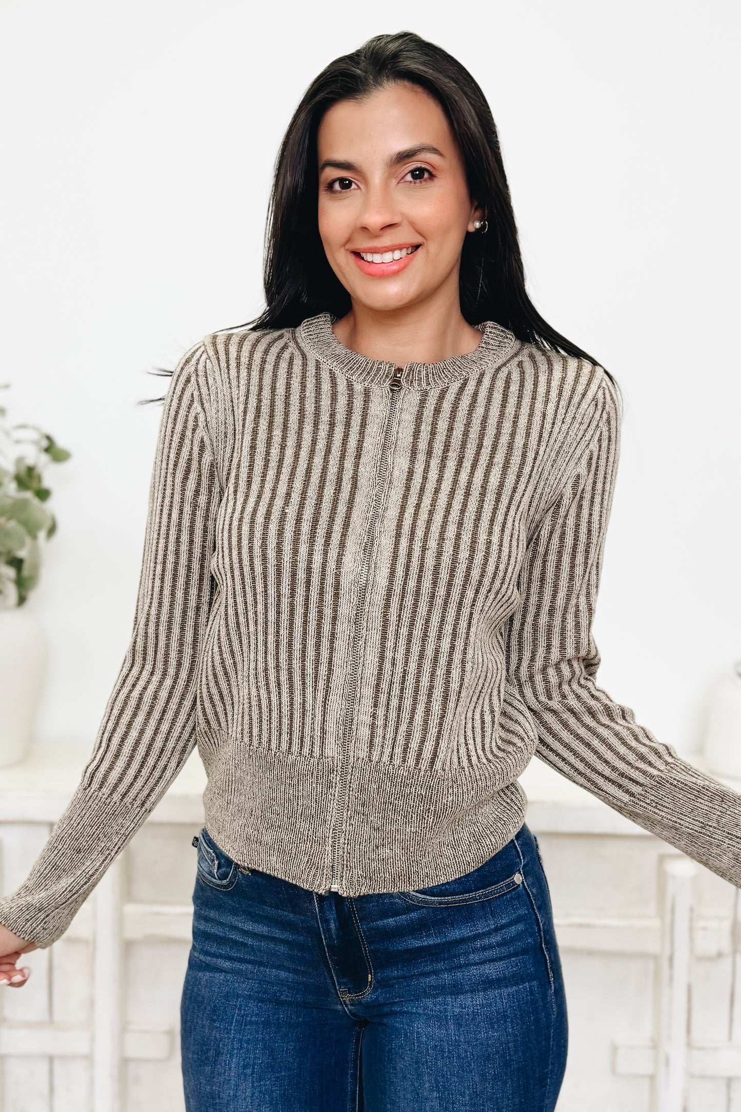 Wrapped In Warmth Zip Up Sweater - 5 Colors!