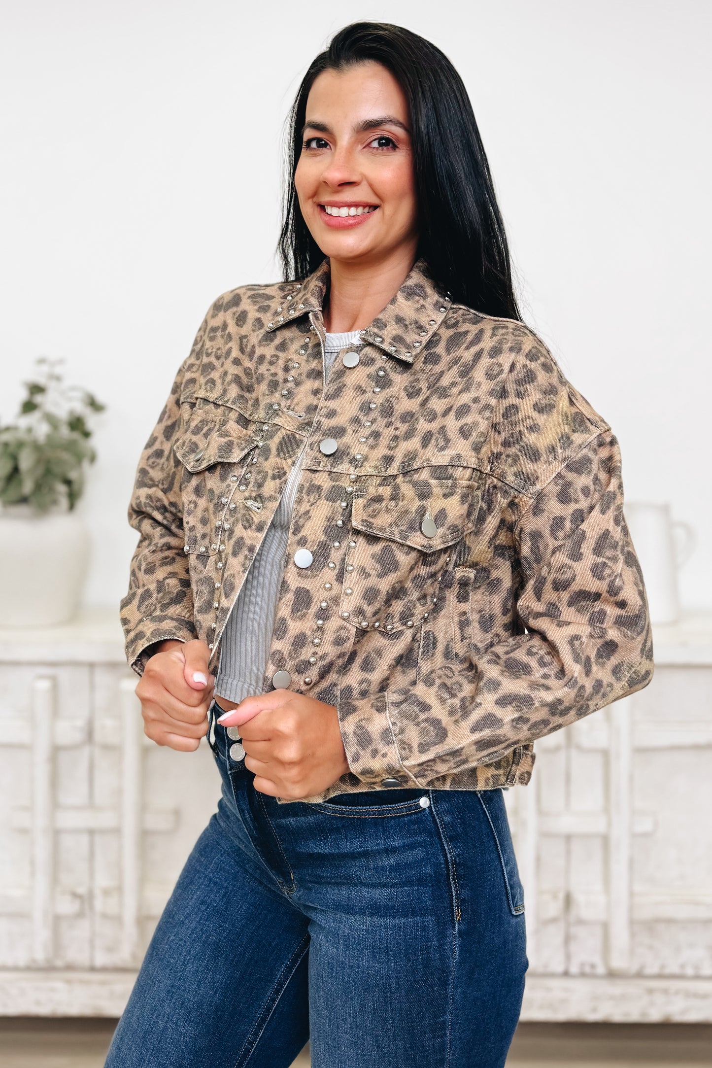 Up For The Taking Leopard Jacket