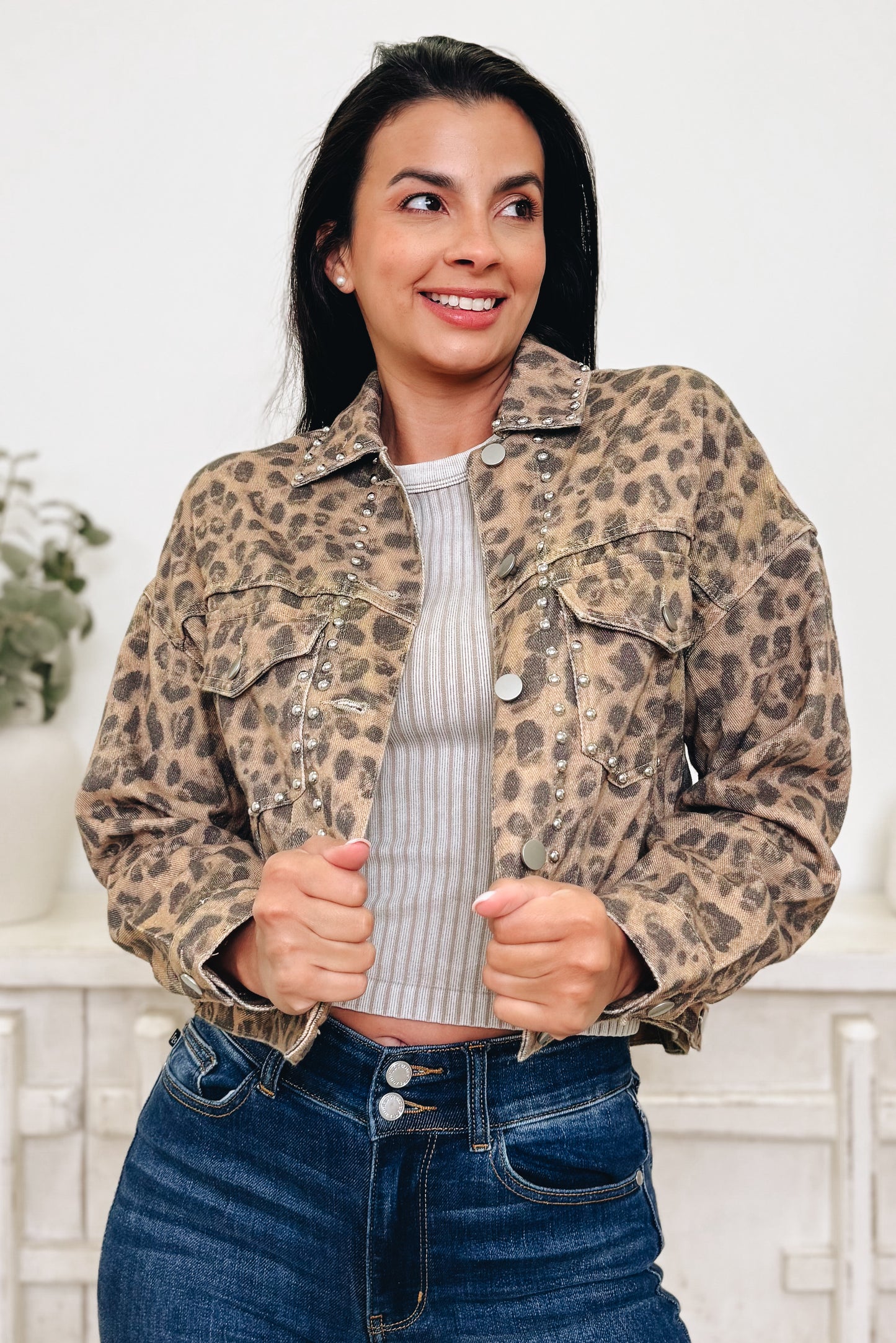 Up For The Taking Leopard Jacket