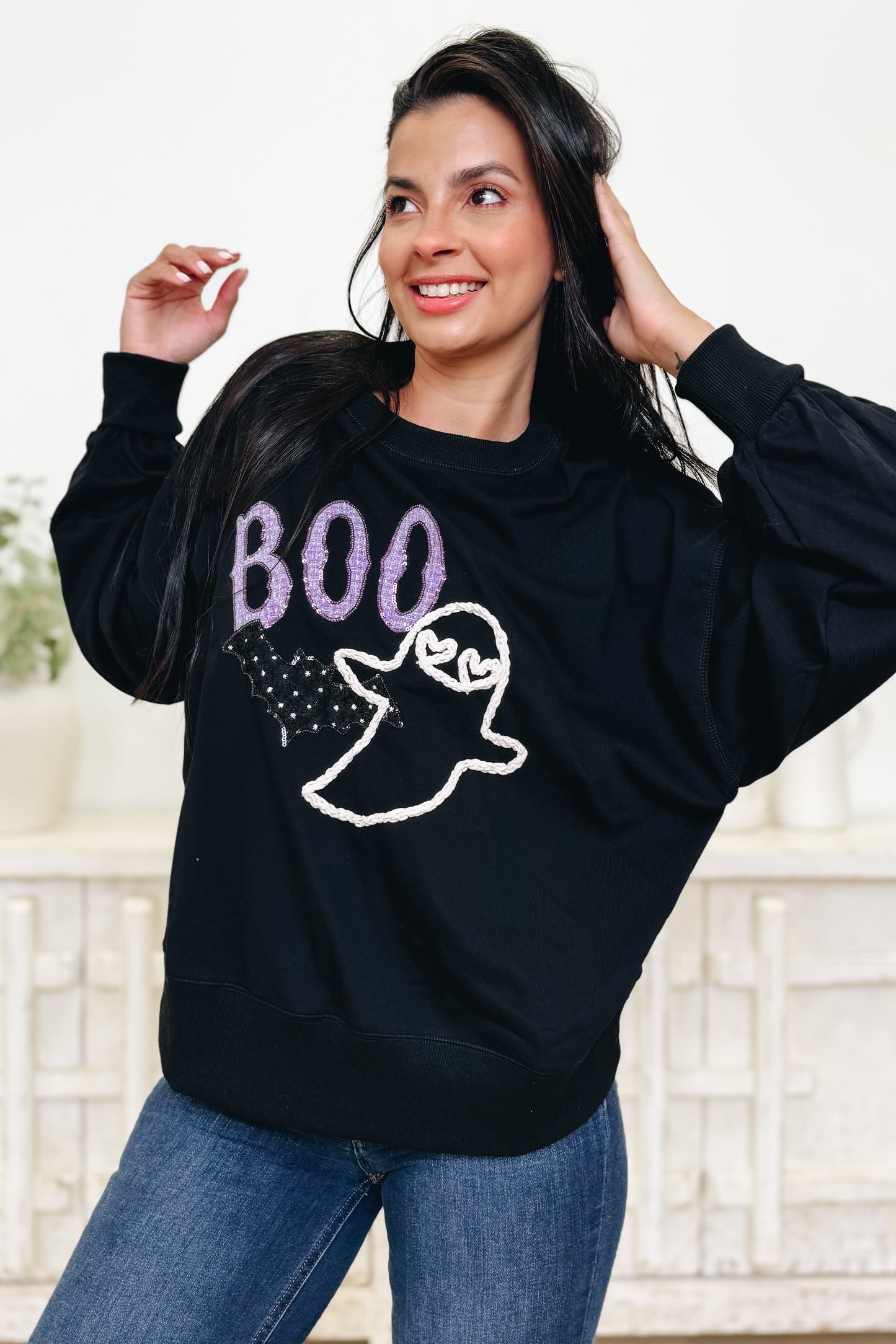 BOO Pullover Top