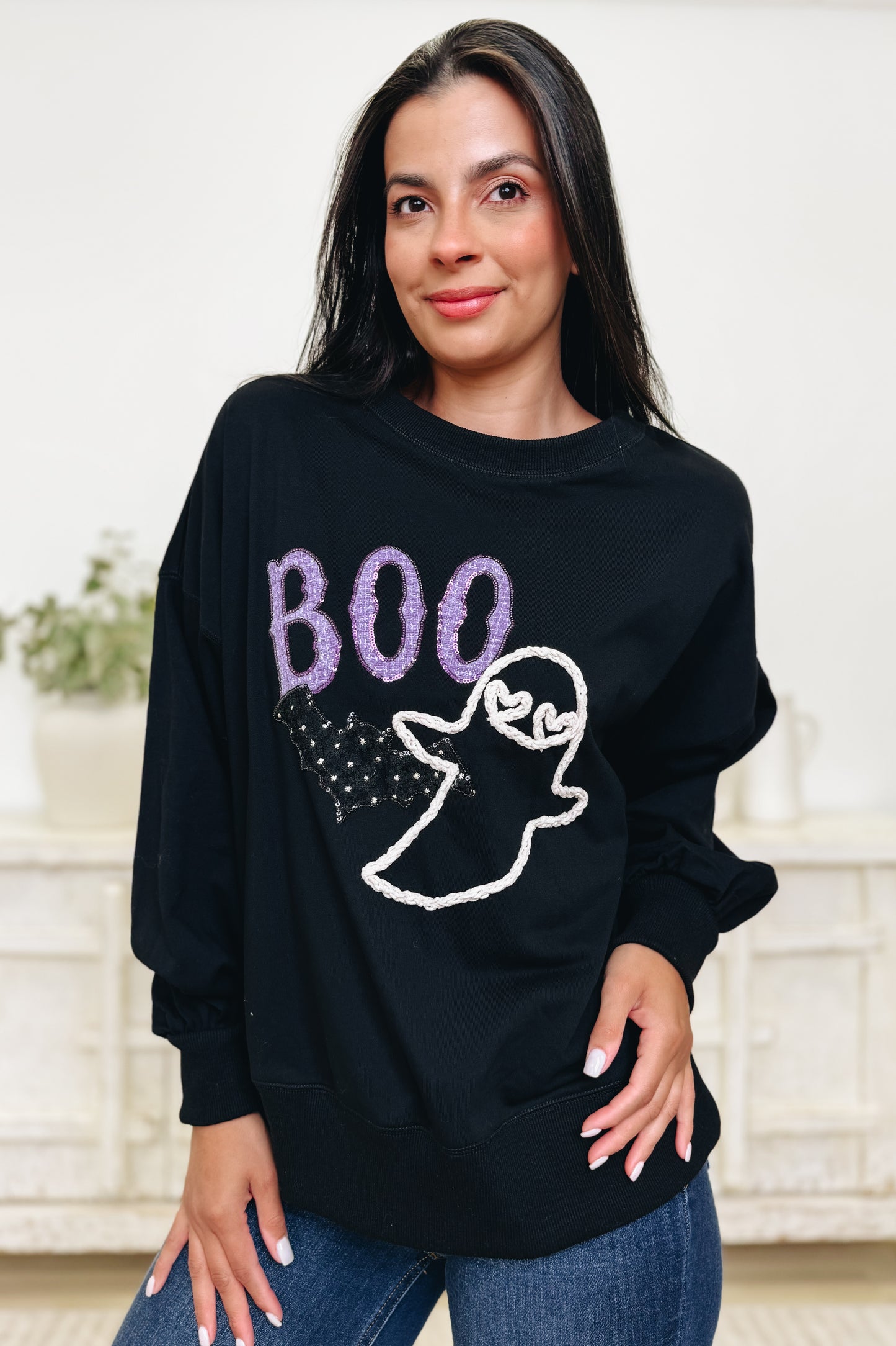 BOO Pullover Top