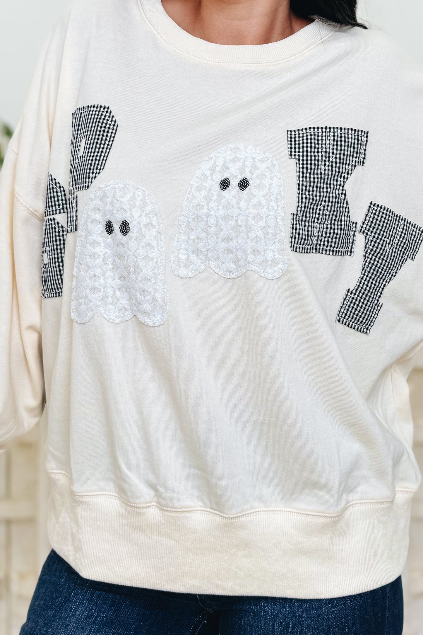 Spooky Ghost Pullover Top - 2 Colors!