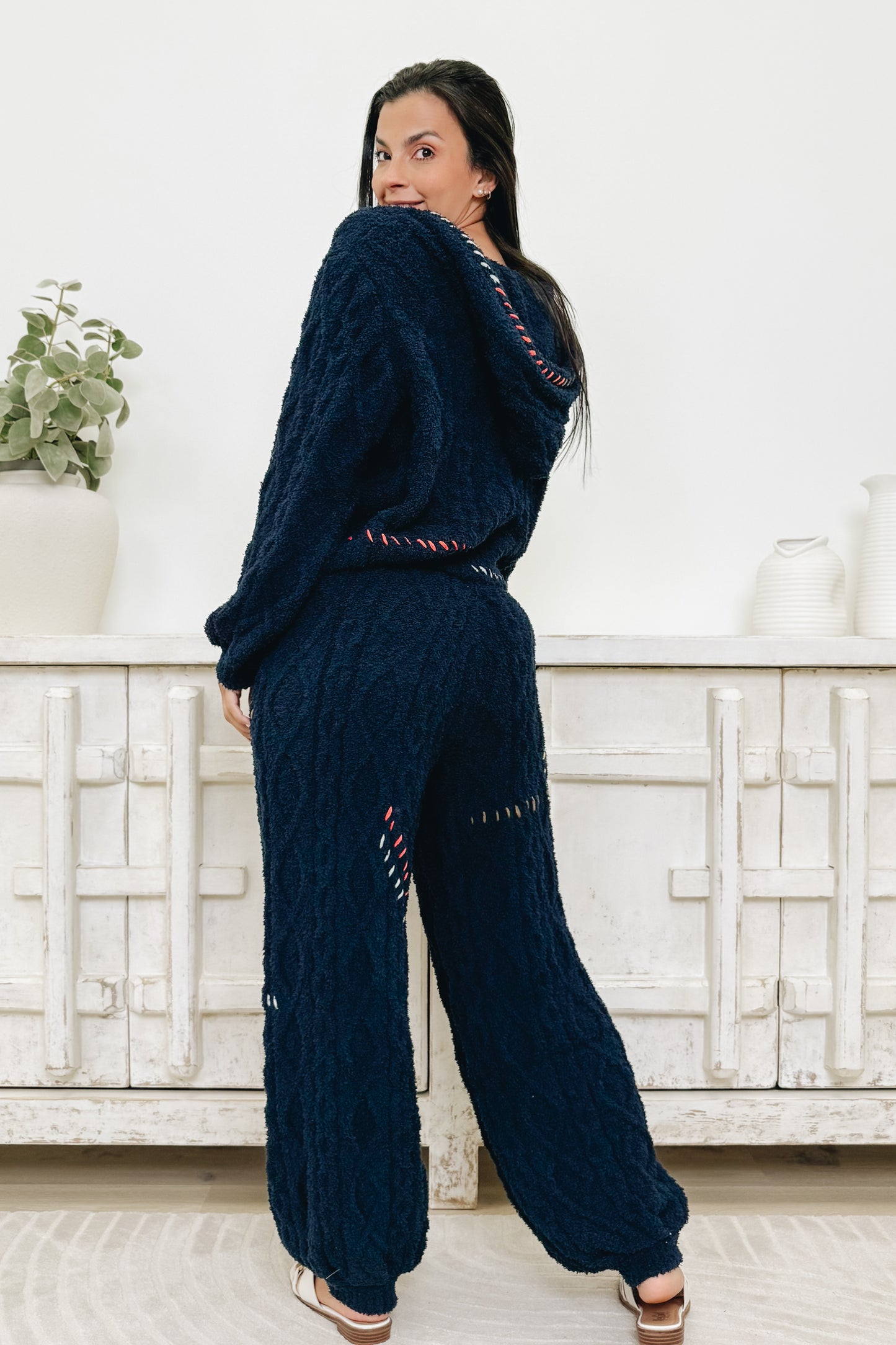Wild Blue Yonder Crochet Pants - Indigo