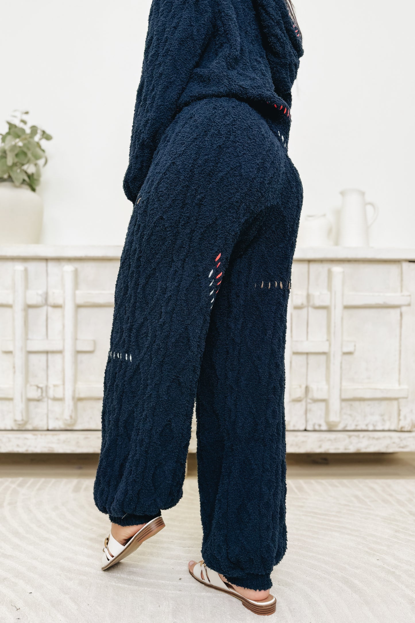 Wild Blue Yonder Crochet Pants - Indigo