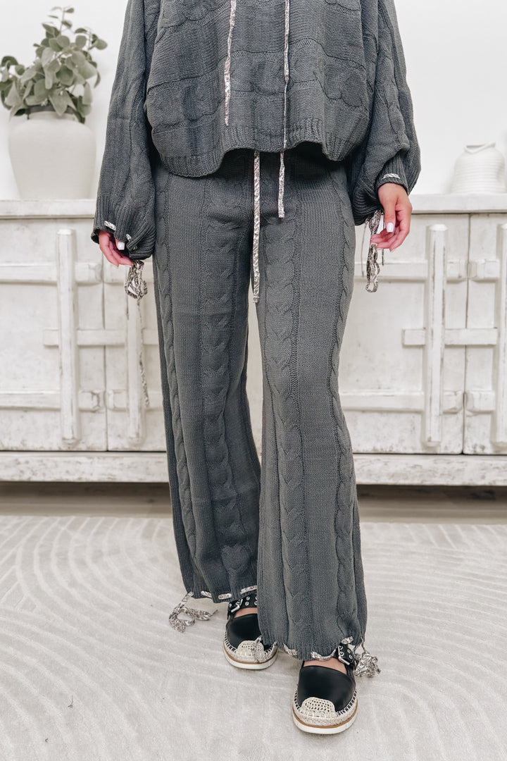 On My Way Pants - Charcoal