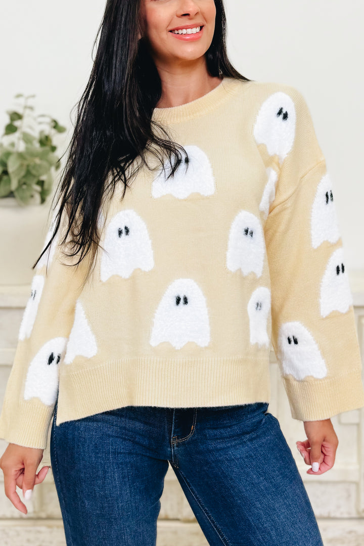 Wisp & Wrap Ghost Sweater Top
