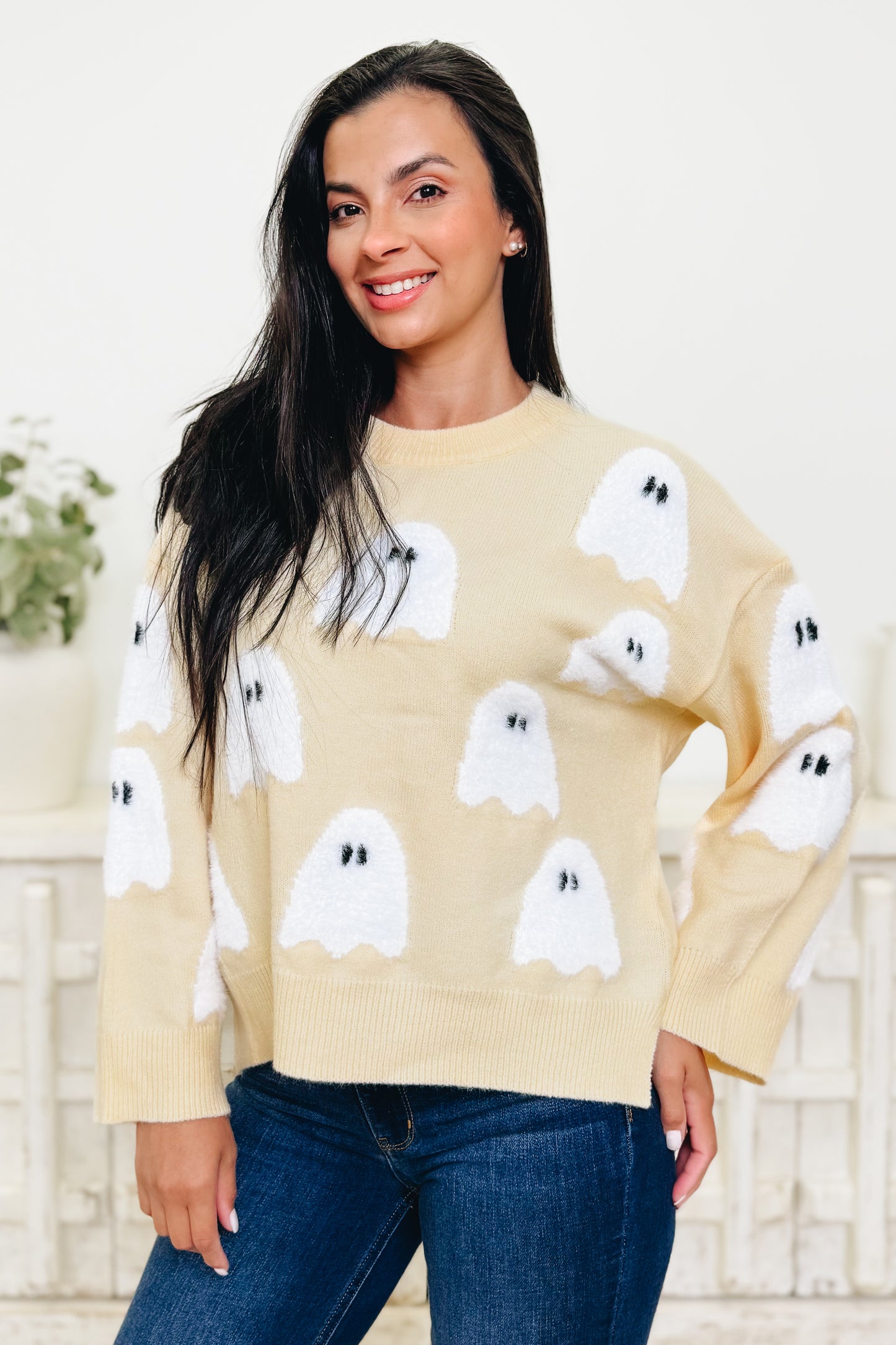 Wisp & Wrap Ghost Sweater Top