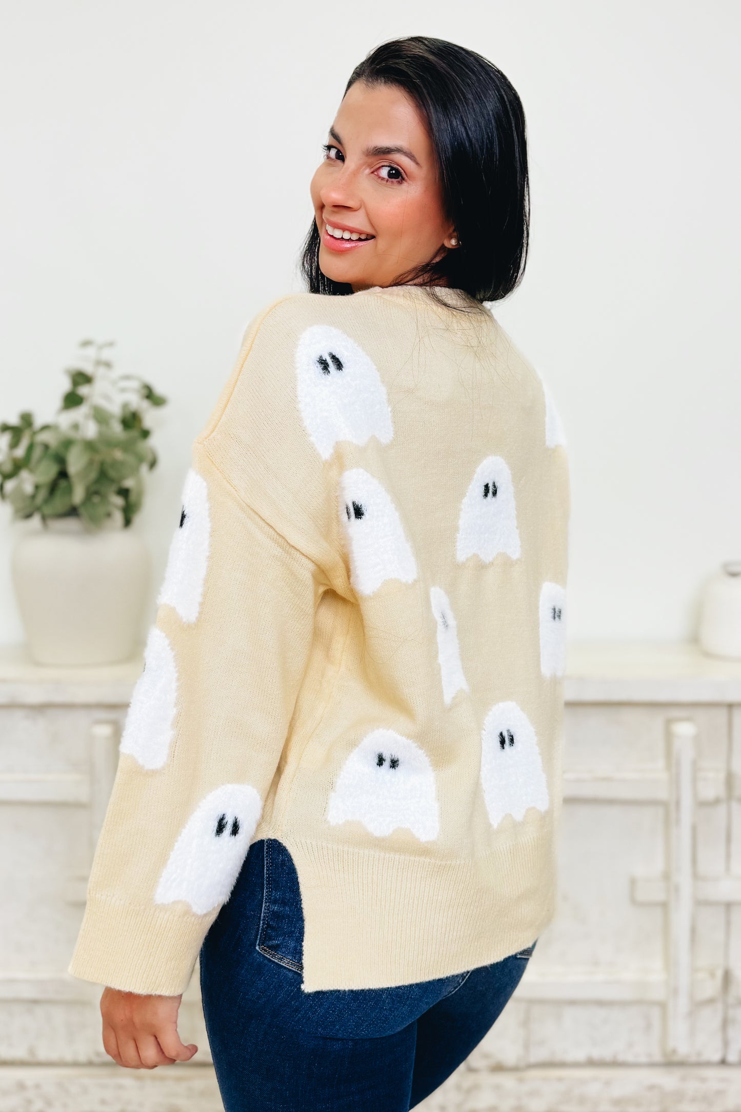 Wisp & Wrap Ghost Sweater Top