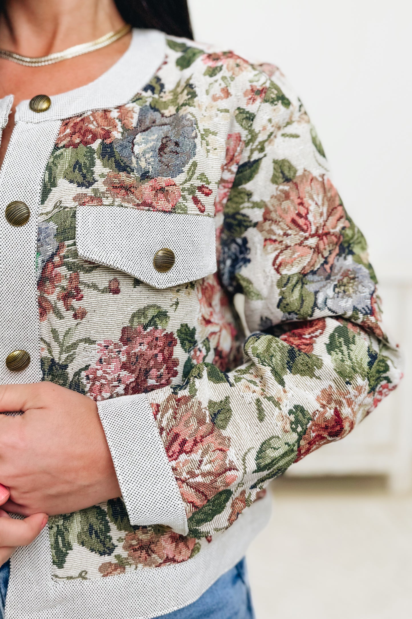 Trust In The Process Floral Jacket