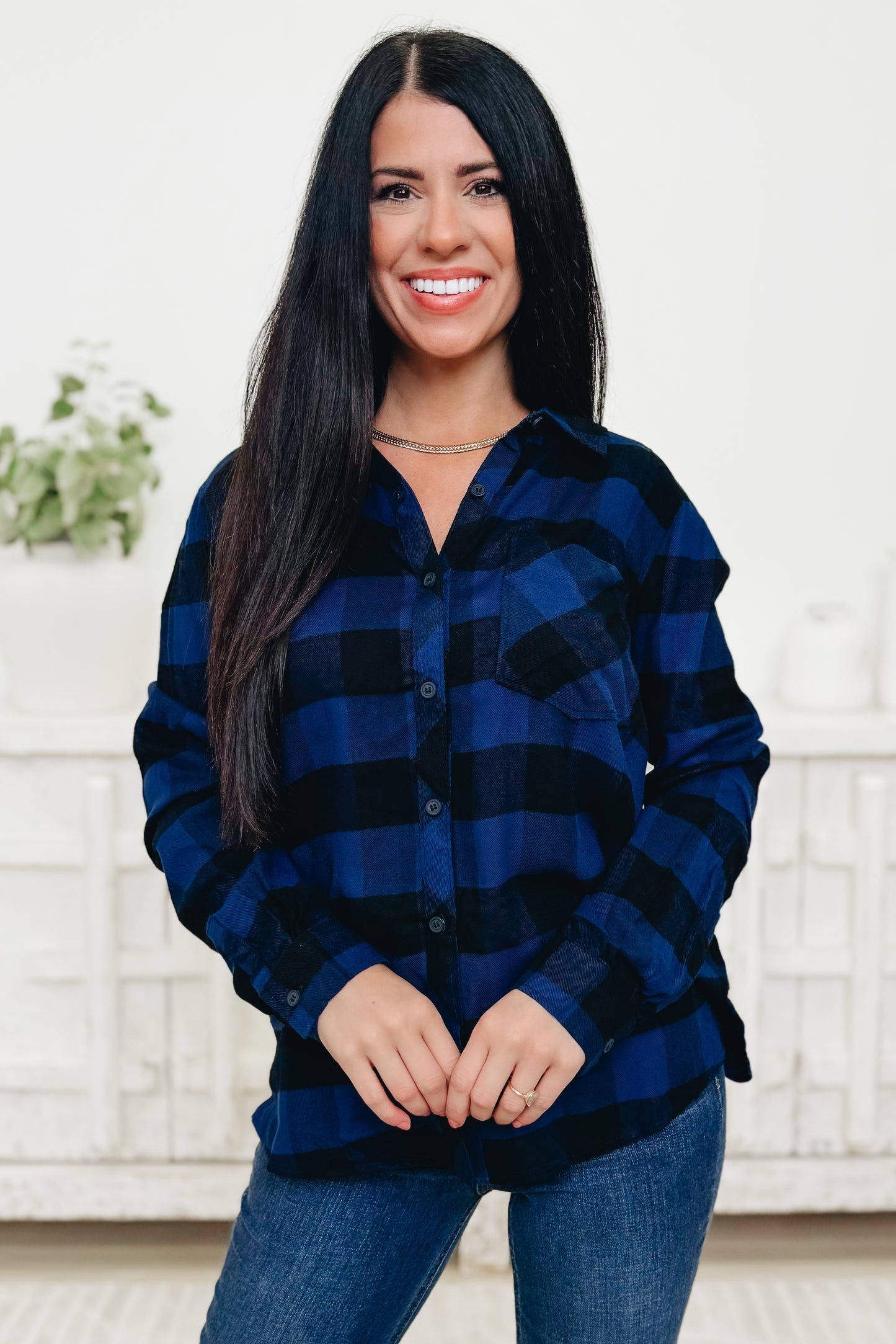 Blessed Beyond Flannel Top - 2 Colors!