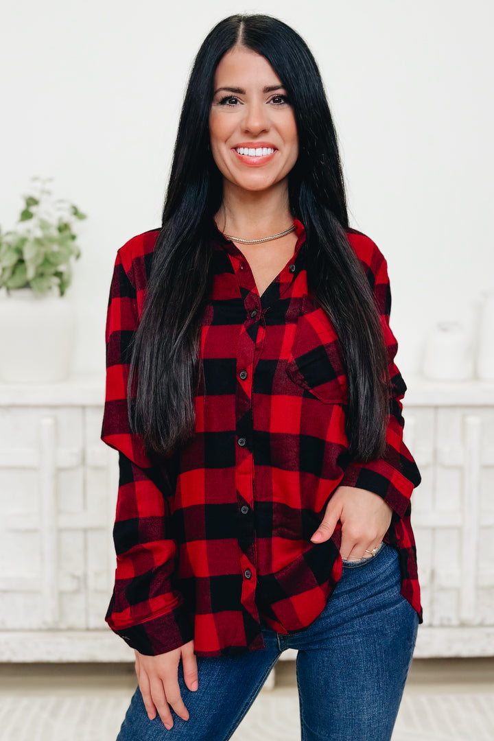 Blessed Beyond Flannel Top - 2 Colors!