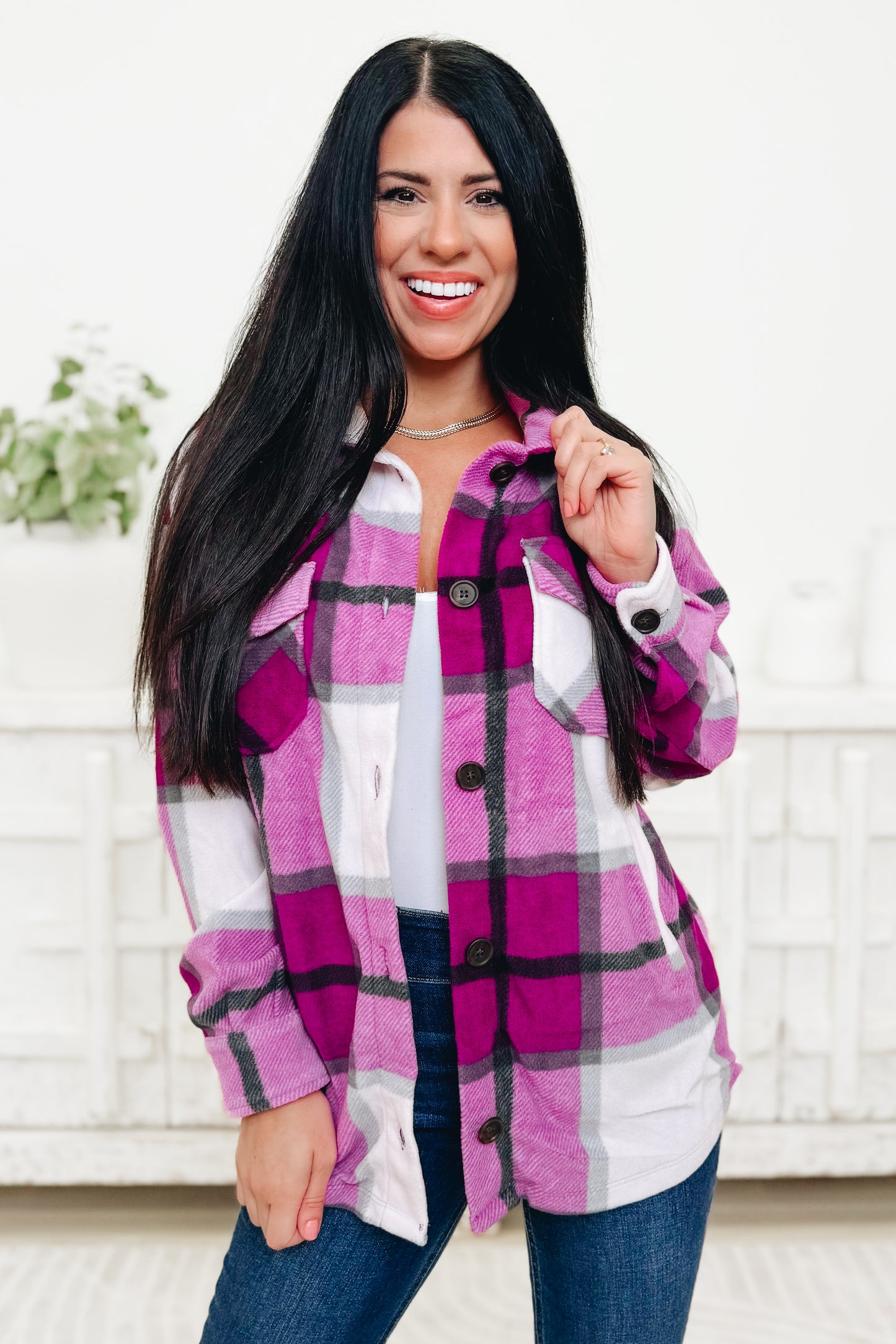 Nothing But The Best Fleece Shacket - 5 Colors!