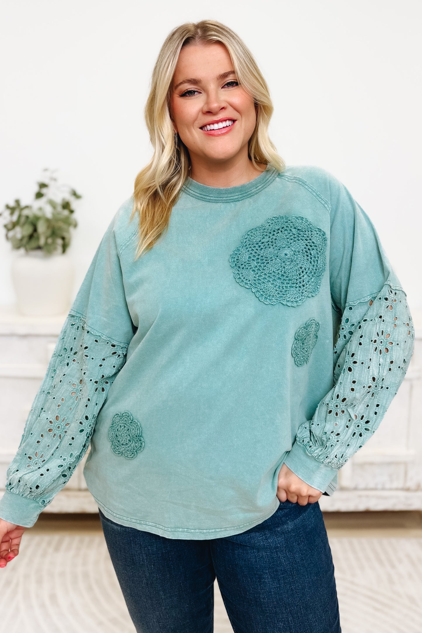 Floral Flutter Top- 2 Colors