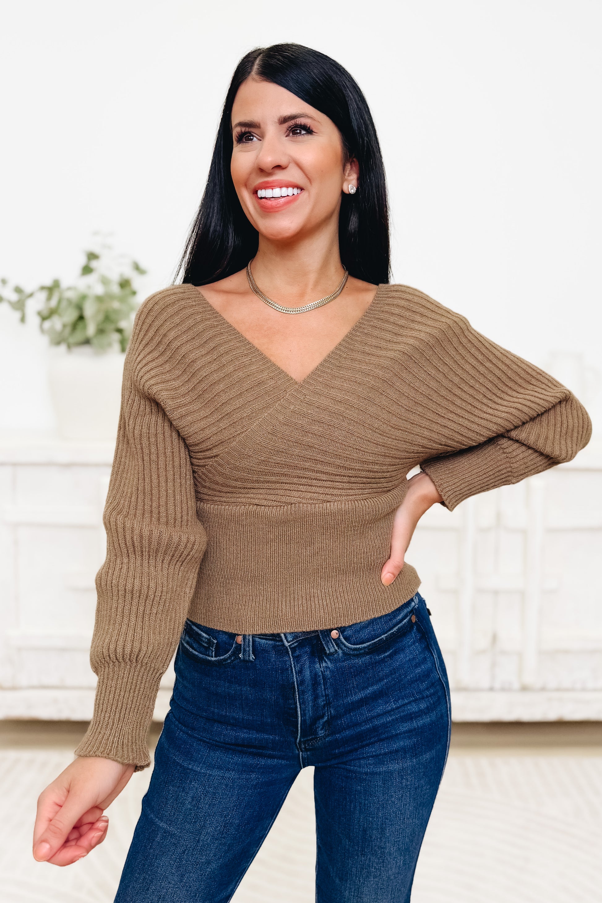 Over The Edge Sweater Top