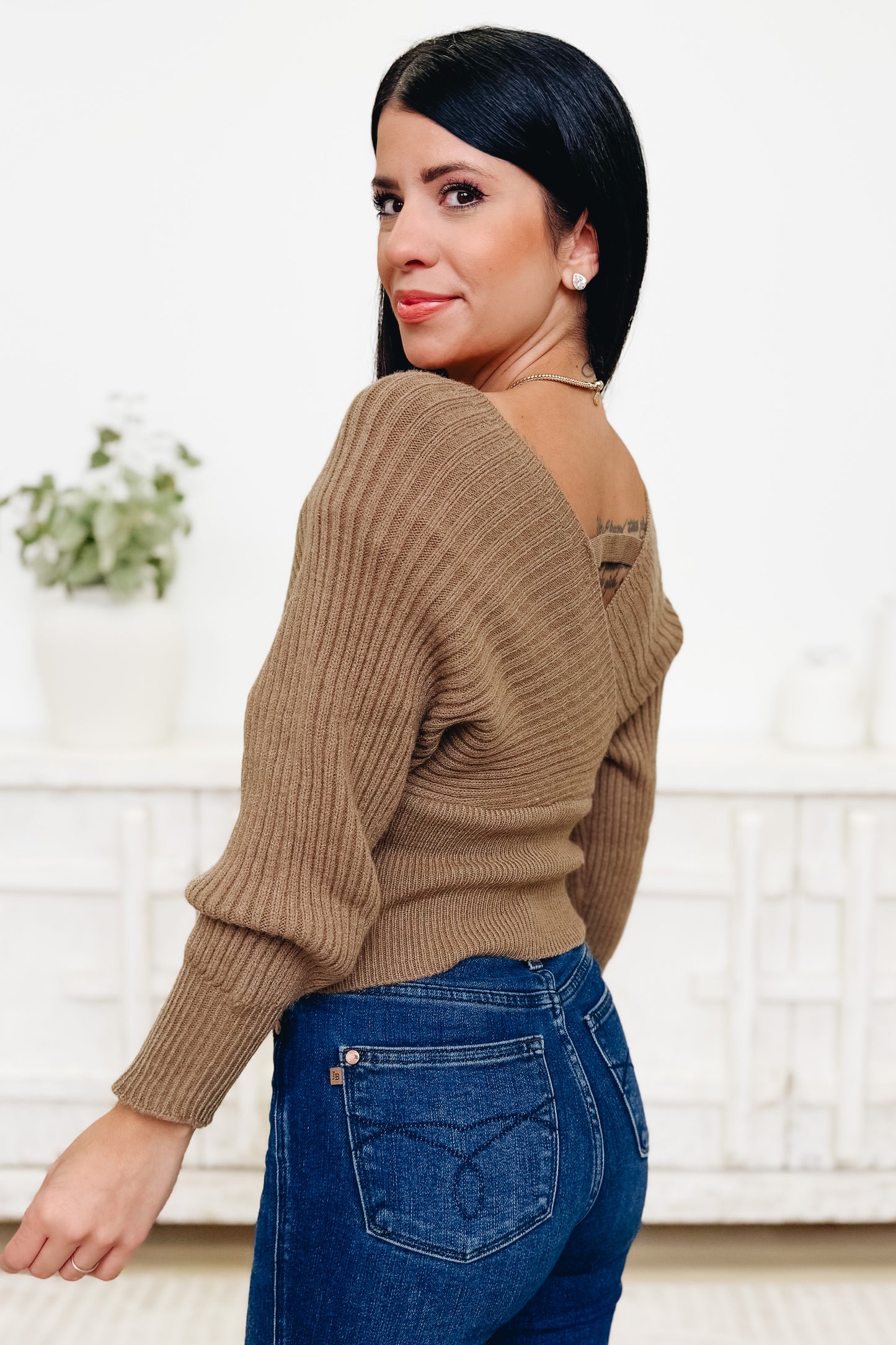 Over The Edge Sweater Top