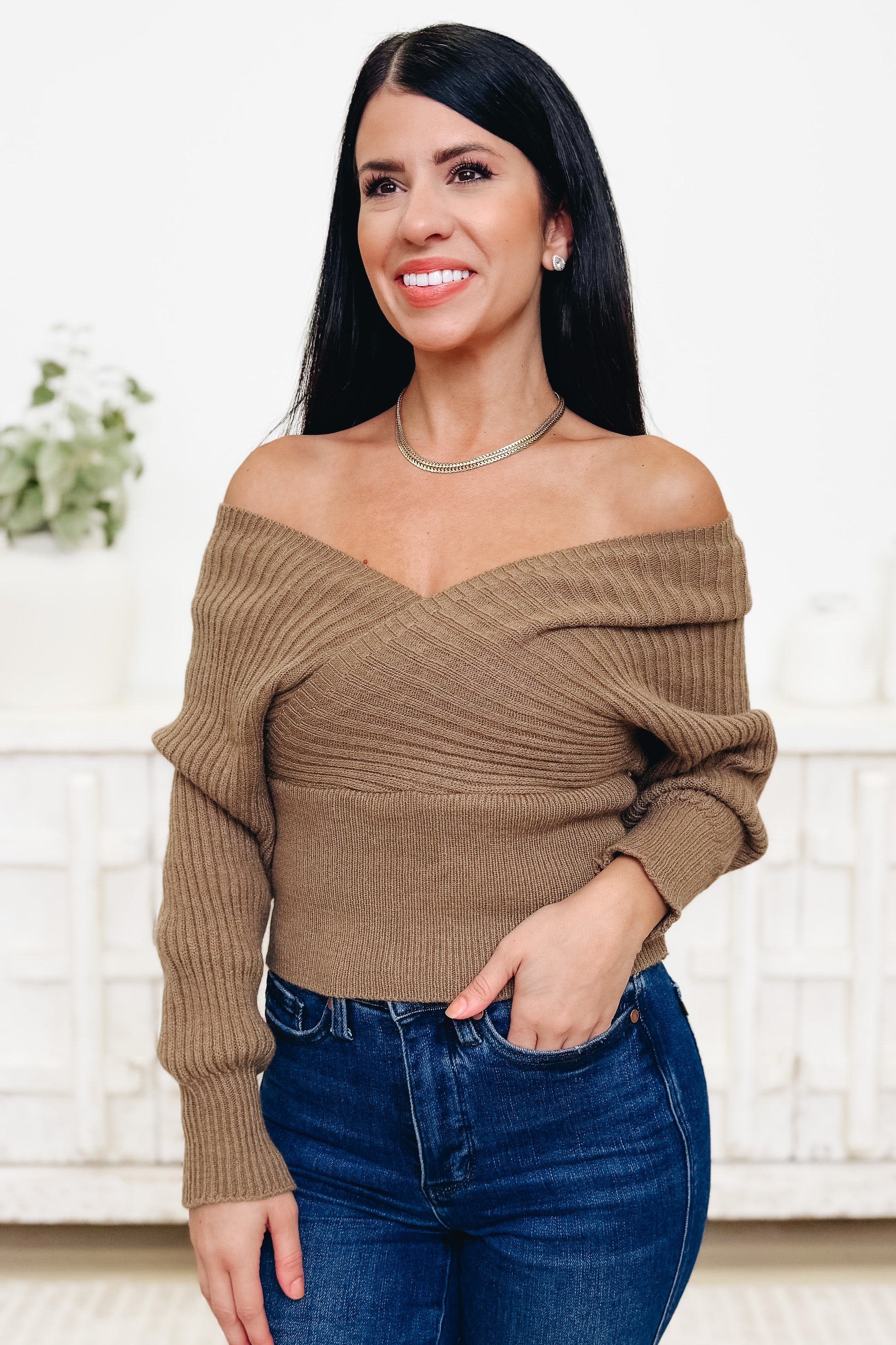 Over The Edge Sweater Top