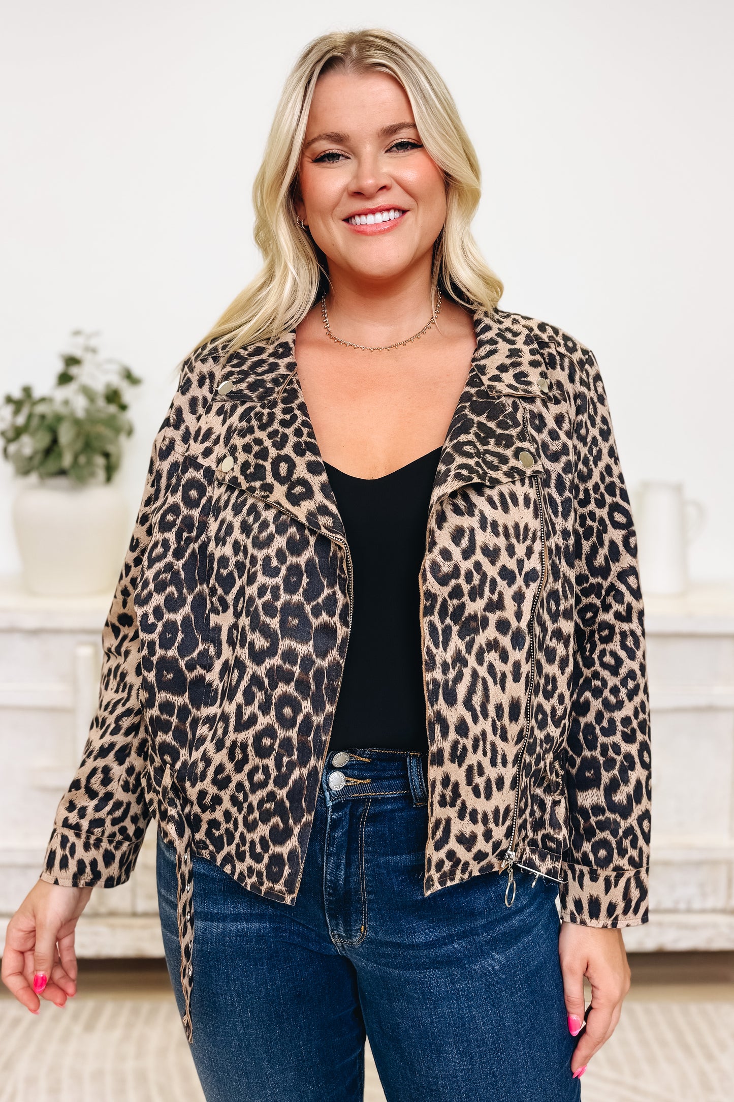 BAR Run Wild Leopard Moto Jacket
