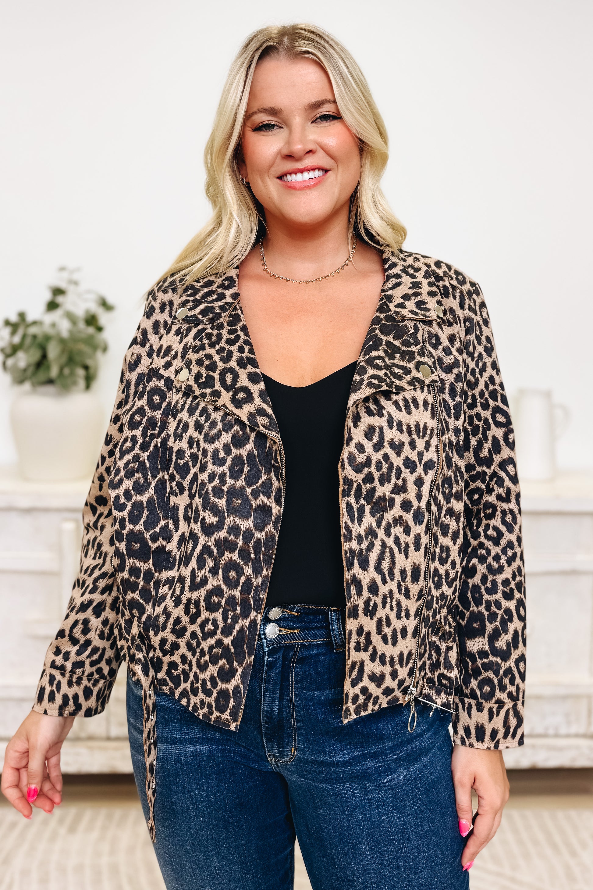 BAR Run Wild Leopard Moto Jacket