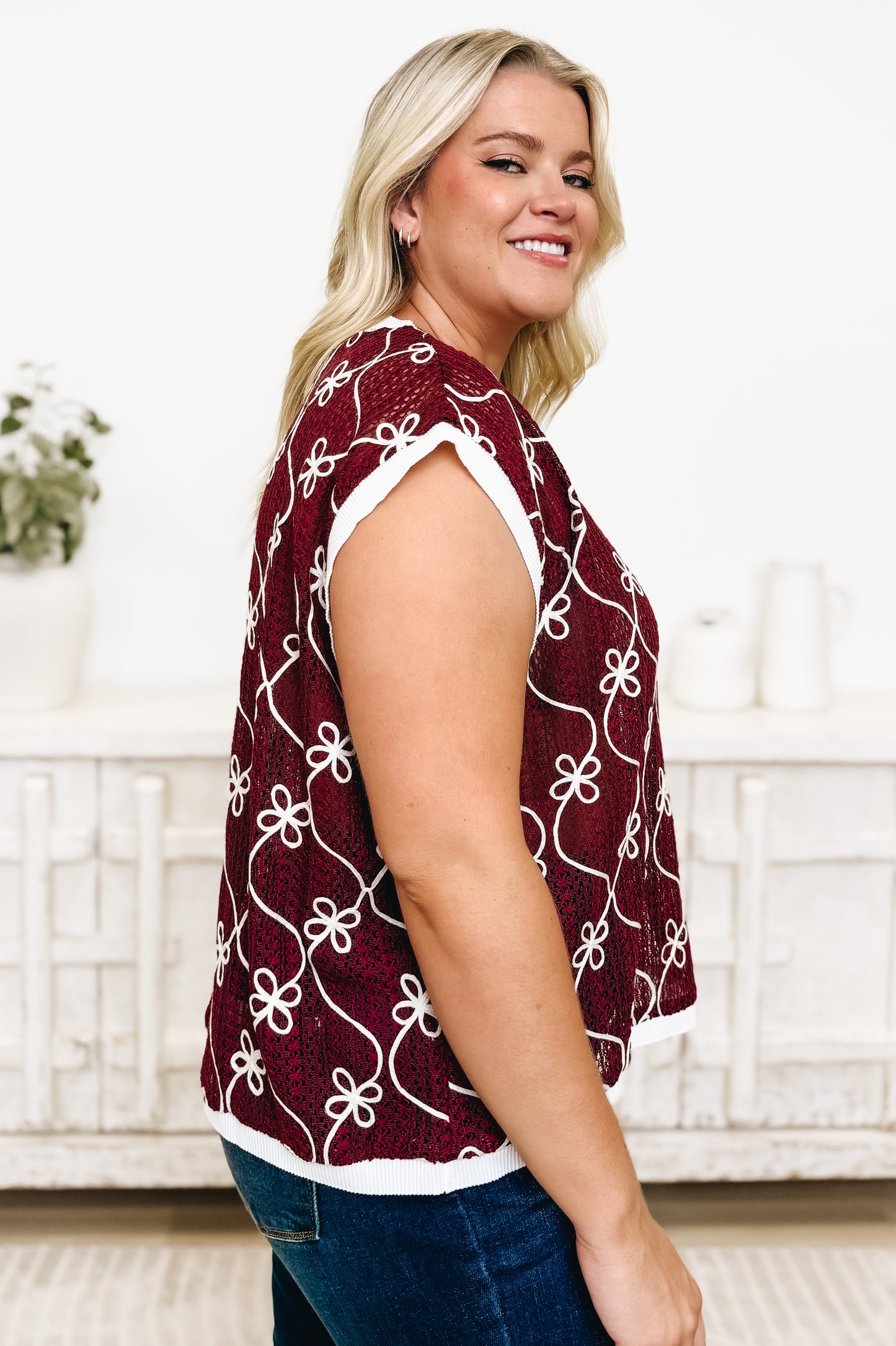 Fresh As A Daisy Jersey Vest - 2 Colors!