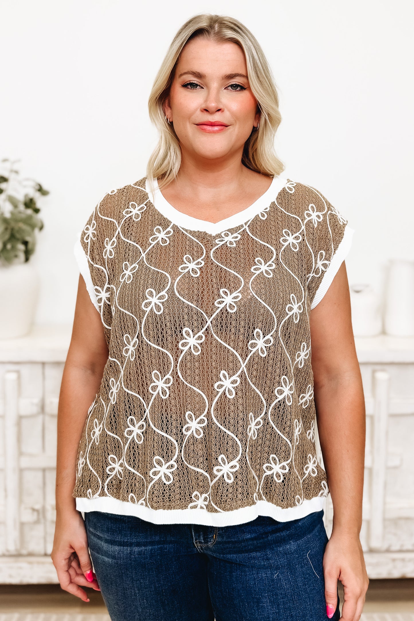 Fresh As A Daisy Jersey Vest - 2 Colors!