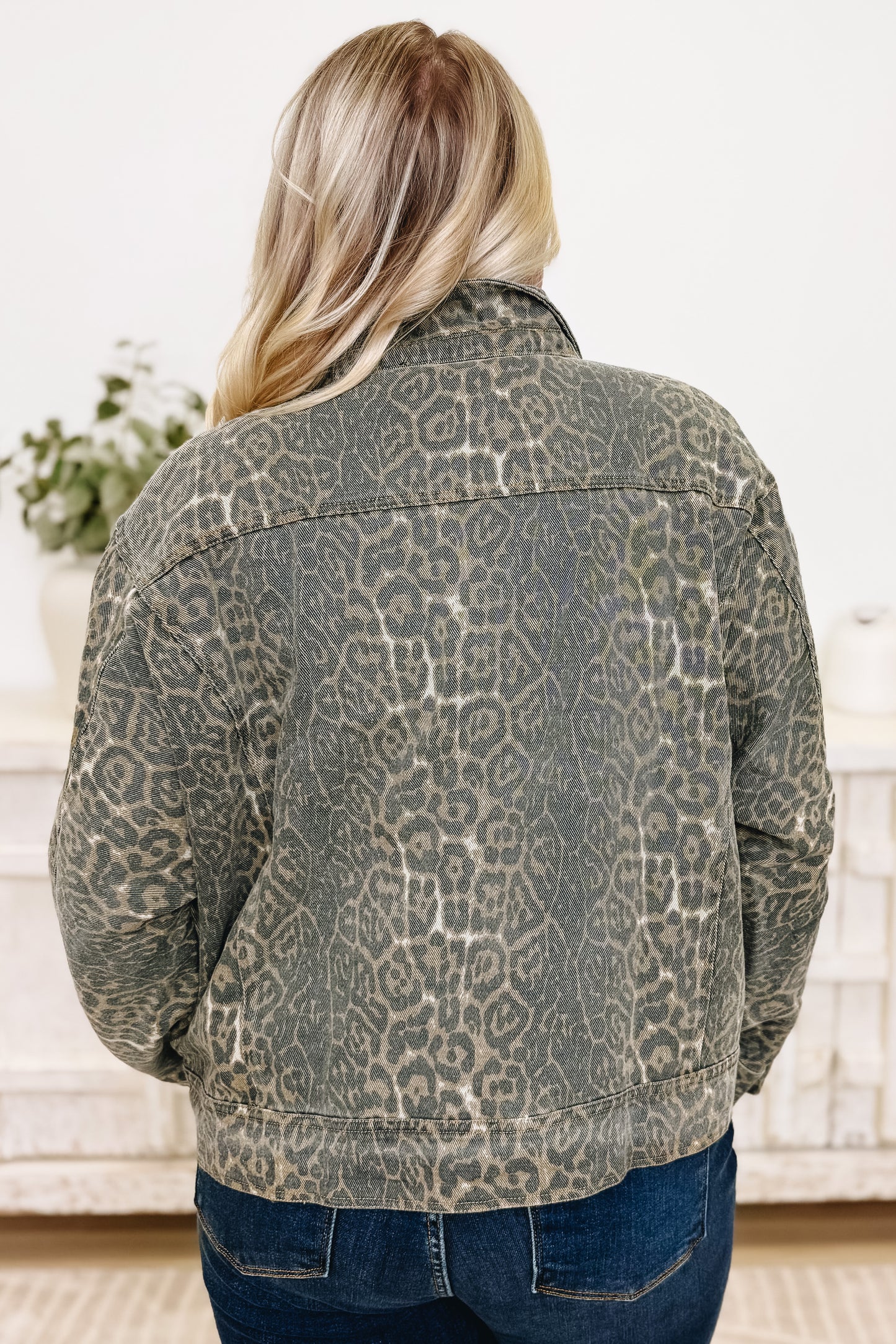 Mountain Top Views Leopard Jacket
