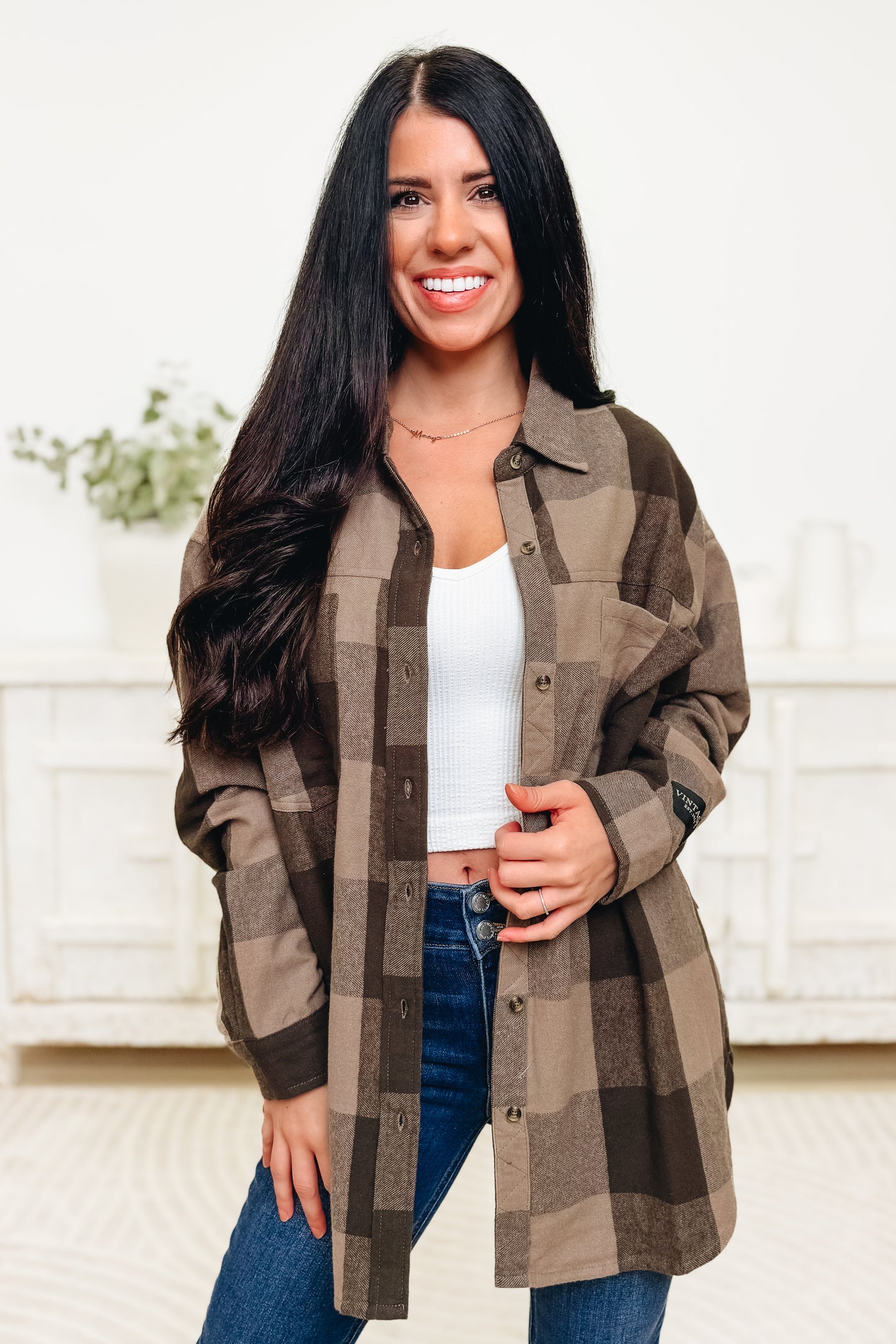Mad For Plaid Button Down Top