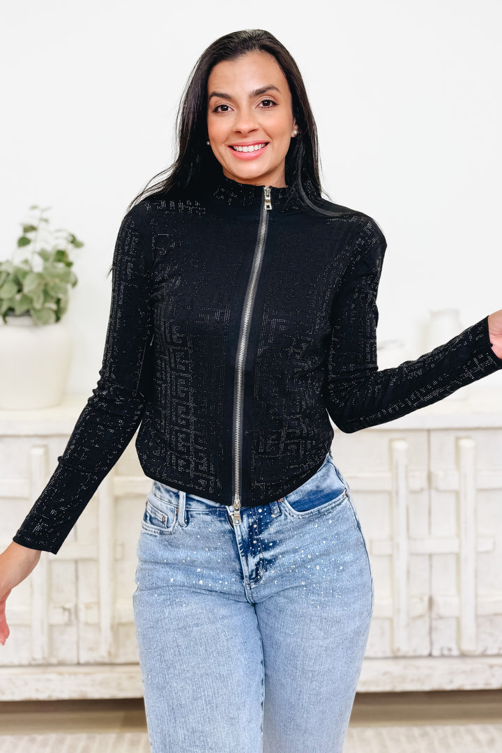 Sassy Expectations Zip Up Jacket