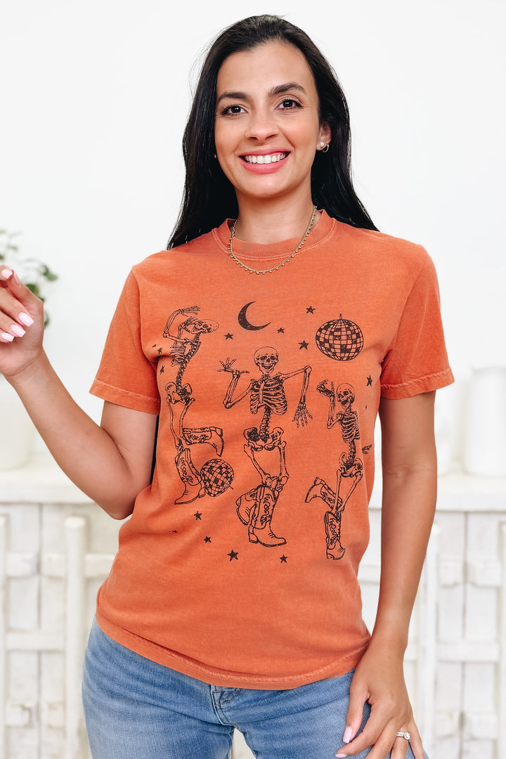 Dancing Disco Skeletons Graphic Tee