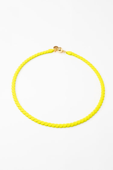 Always More Necklace - Matte Neon Yellow