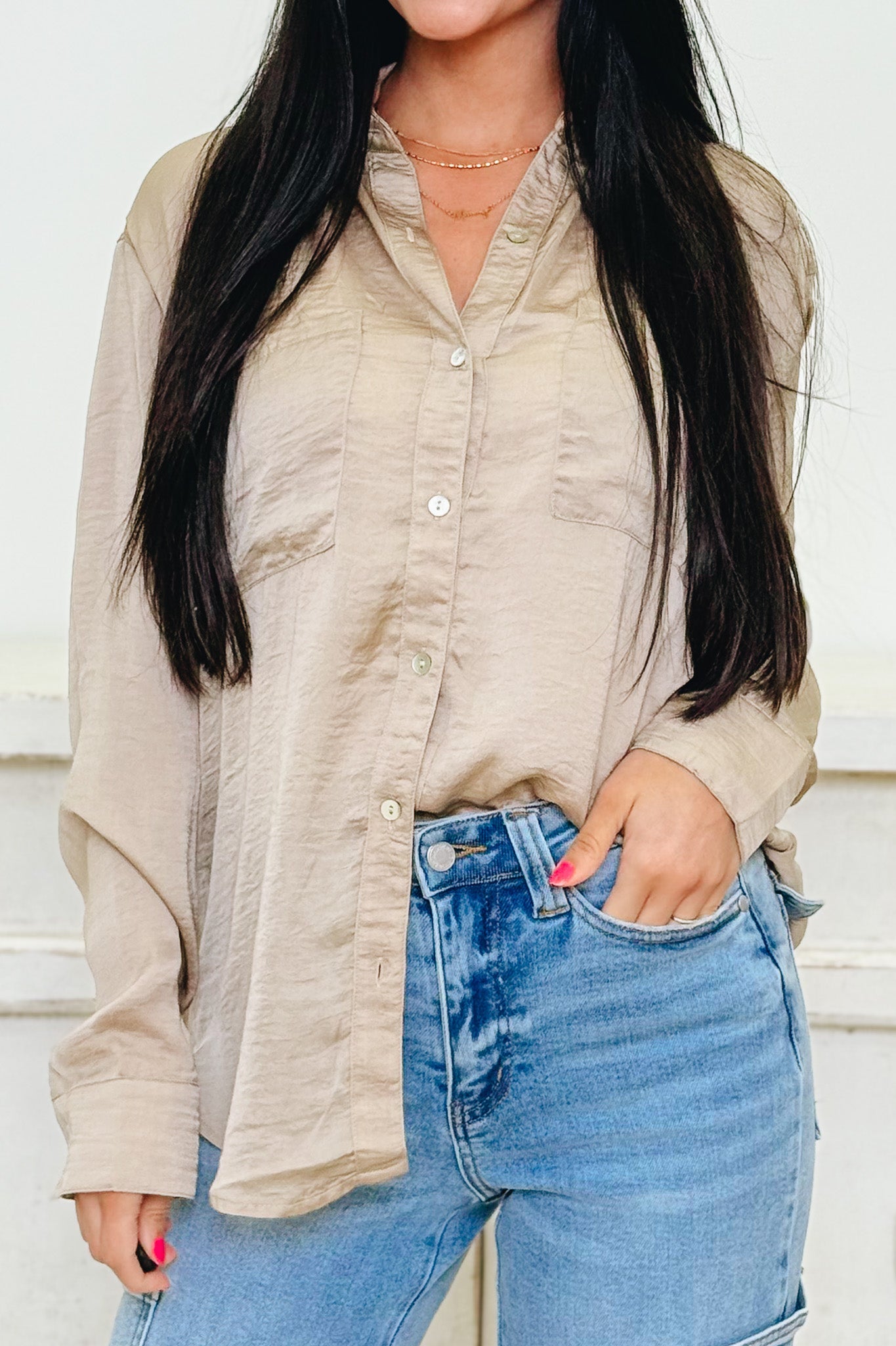 Silky Smooth Button Down Top - 5 Colors!