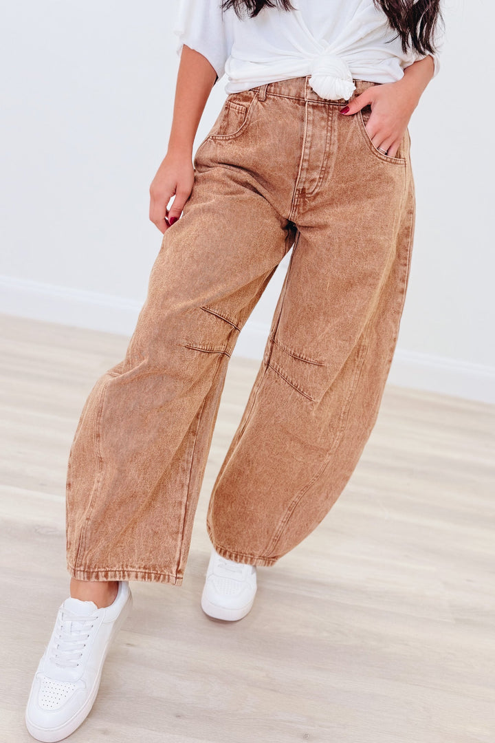 Like A Rolling Stone Barrel Jeans