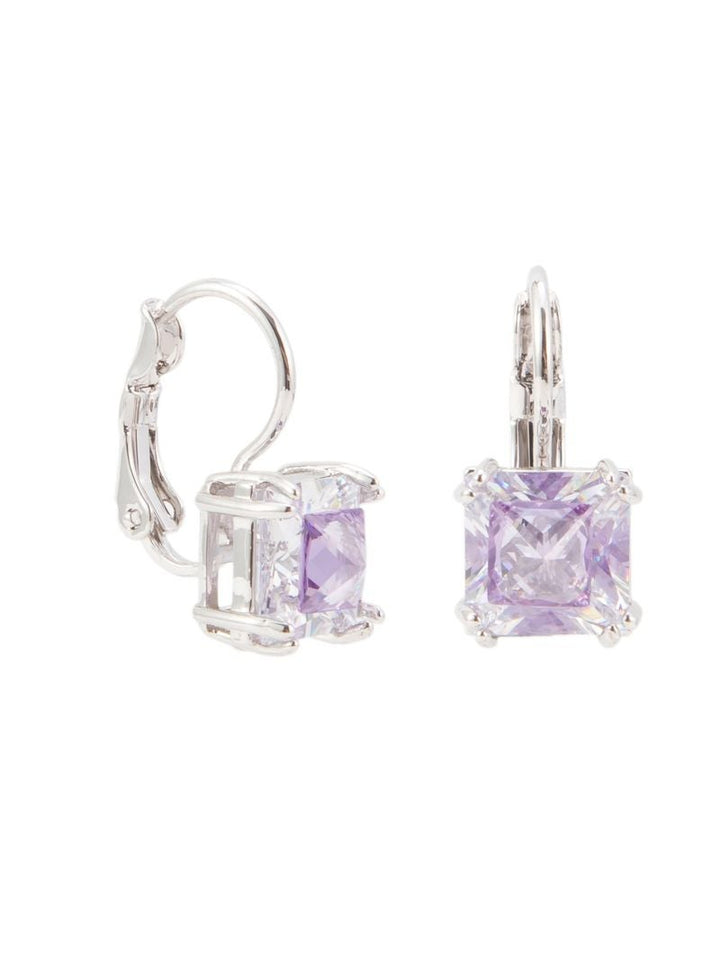 Olivia Earrings - Silver Lilac