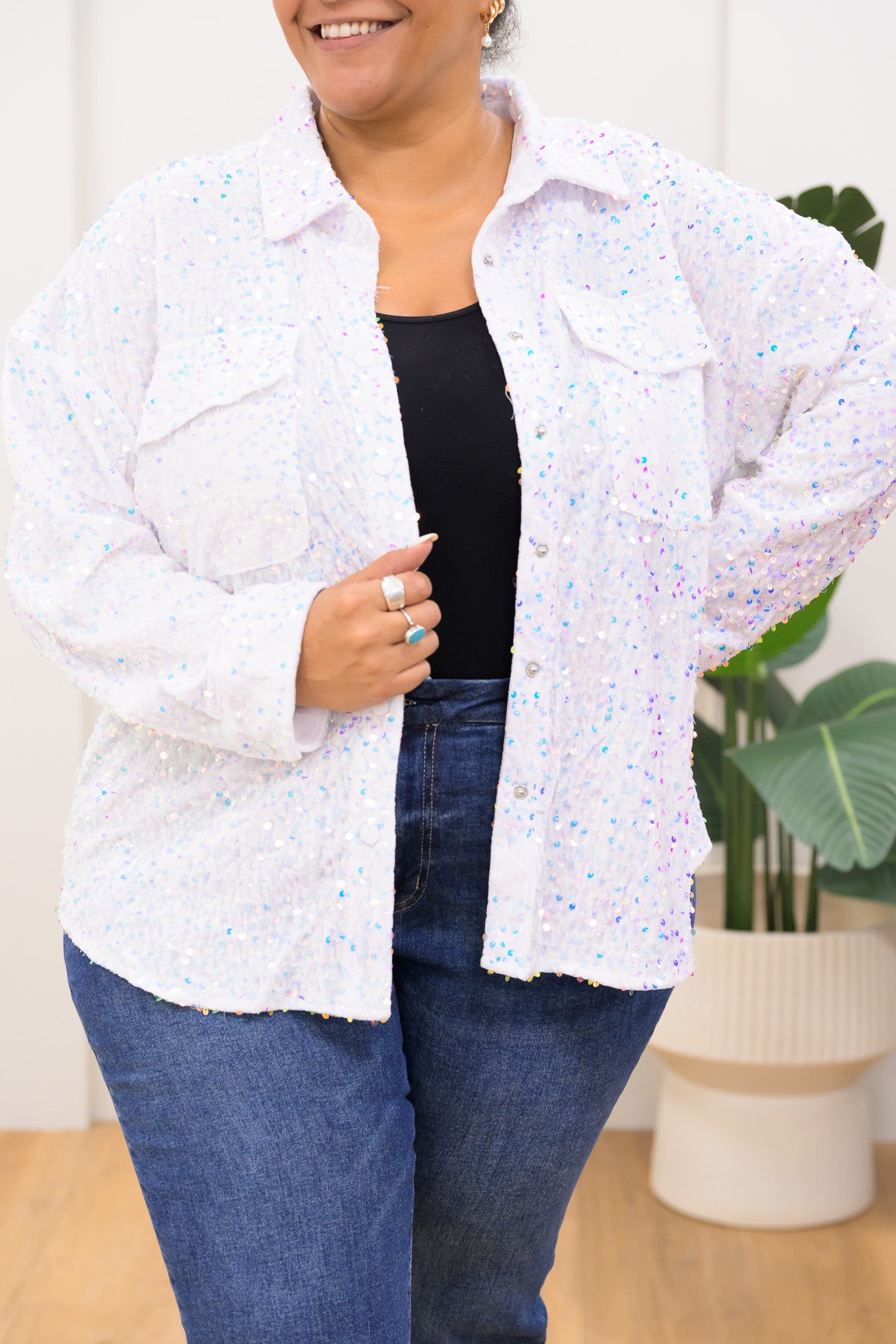 Shine Bright Like A Diamond Top - 2 Colors!