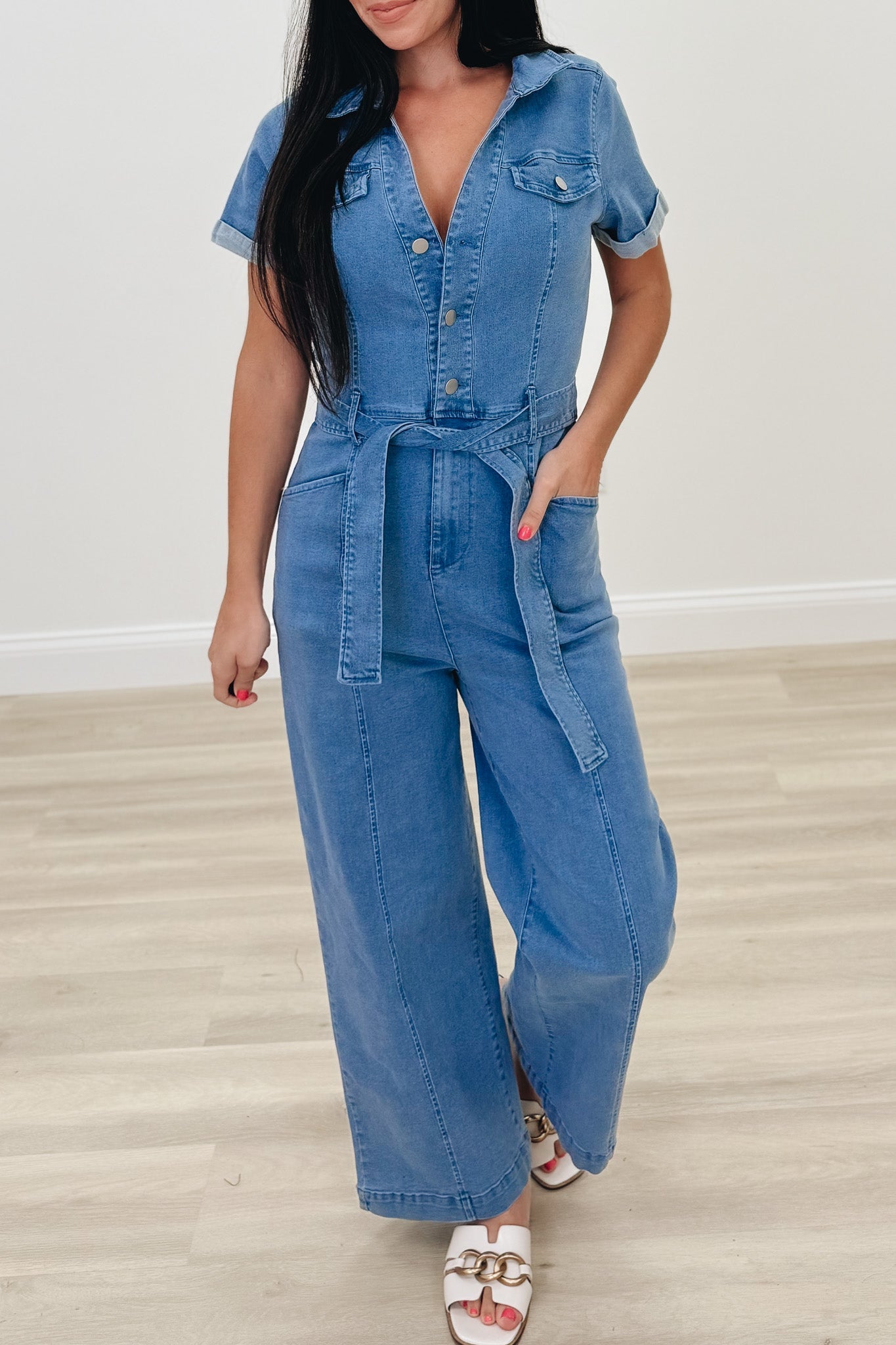 Easy Blues Denim Jumpsuit