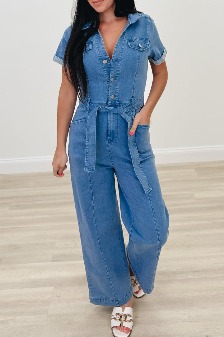 Easy Blues Denim Jumpsuit