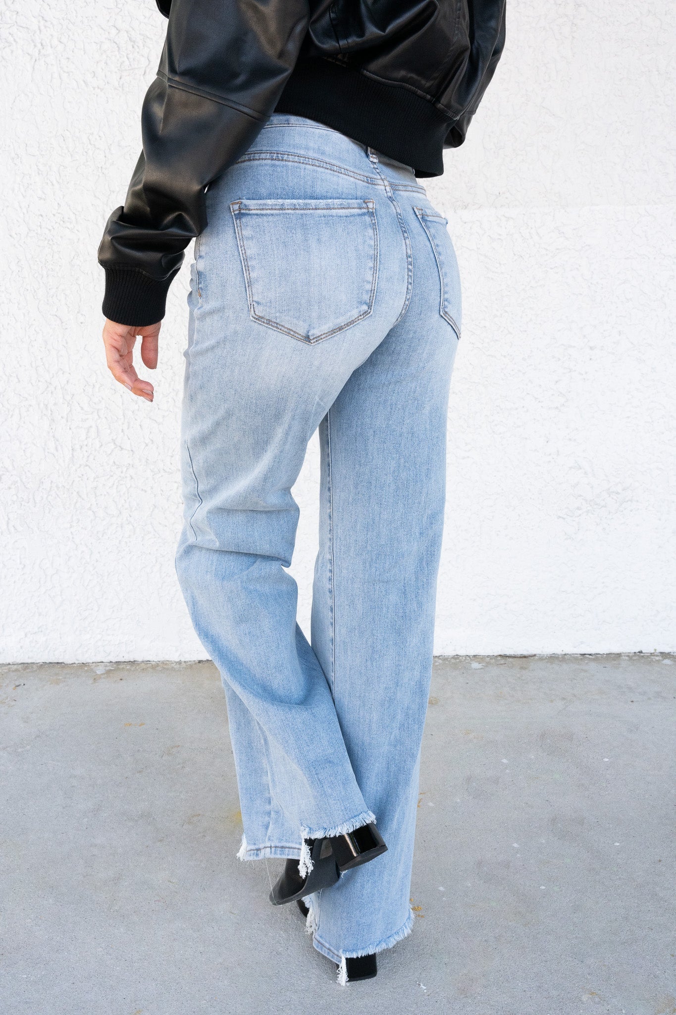 Brooke Jeans By Risen High Rise Wide Leg - Light