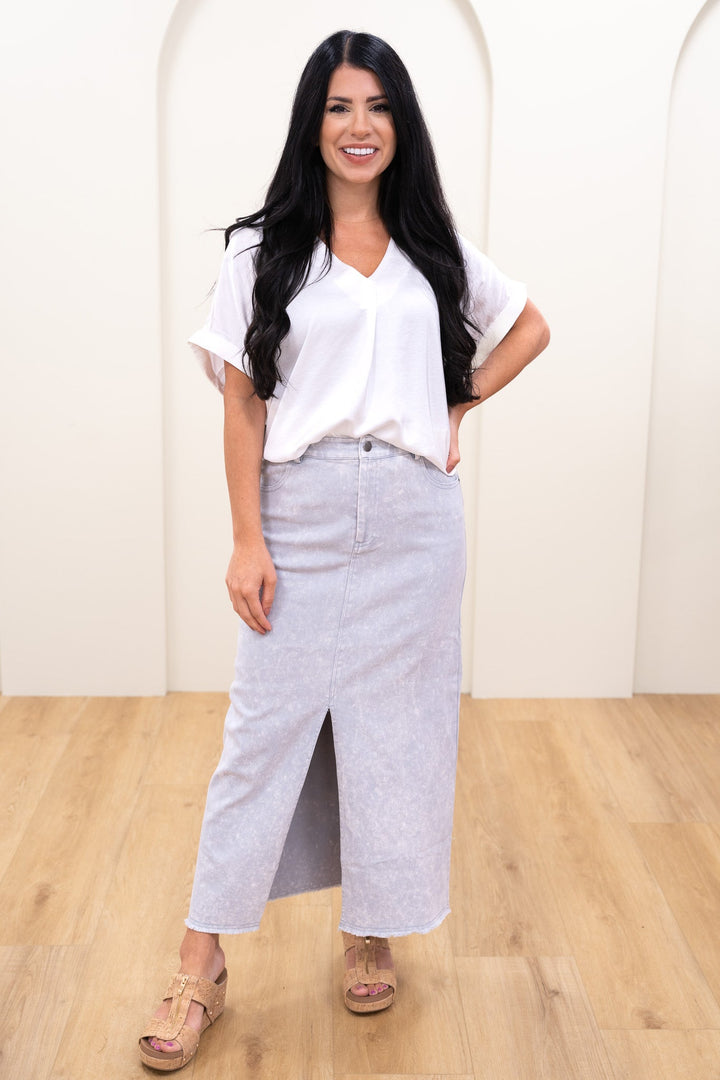 Just In The Slit Of Time Skirt - 2 Colors!