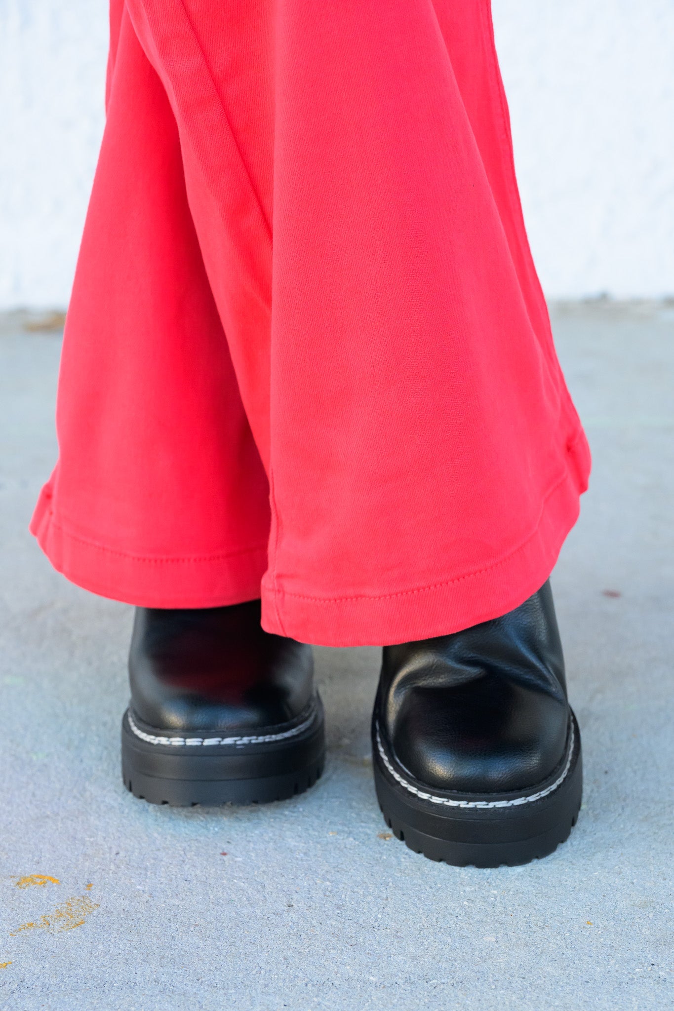 You're A Fireball By Risen - High Rise Tummy Control Wide Leg Pants - Fiesta