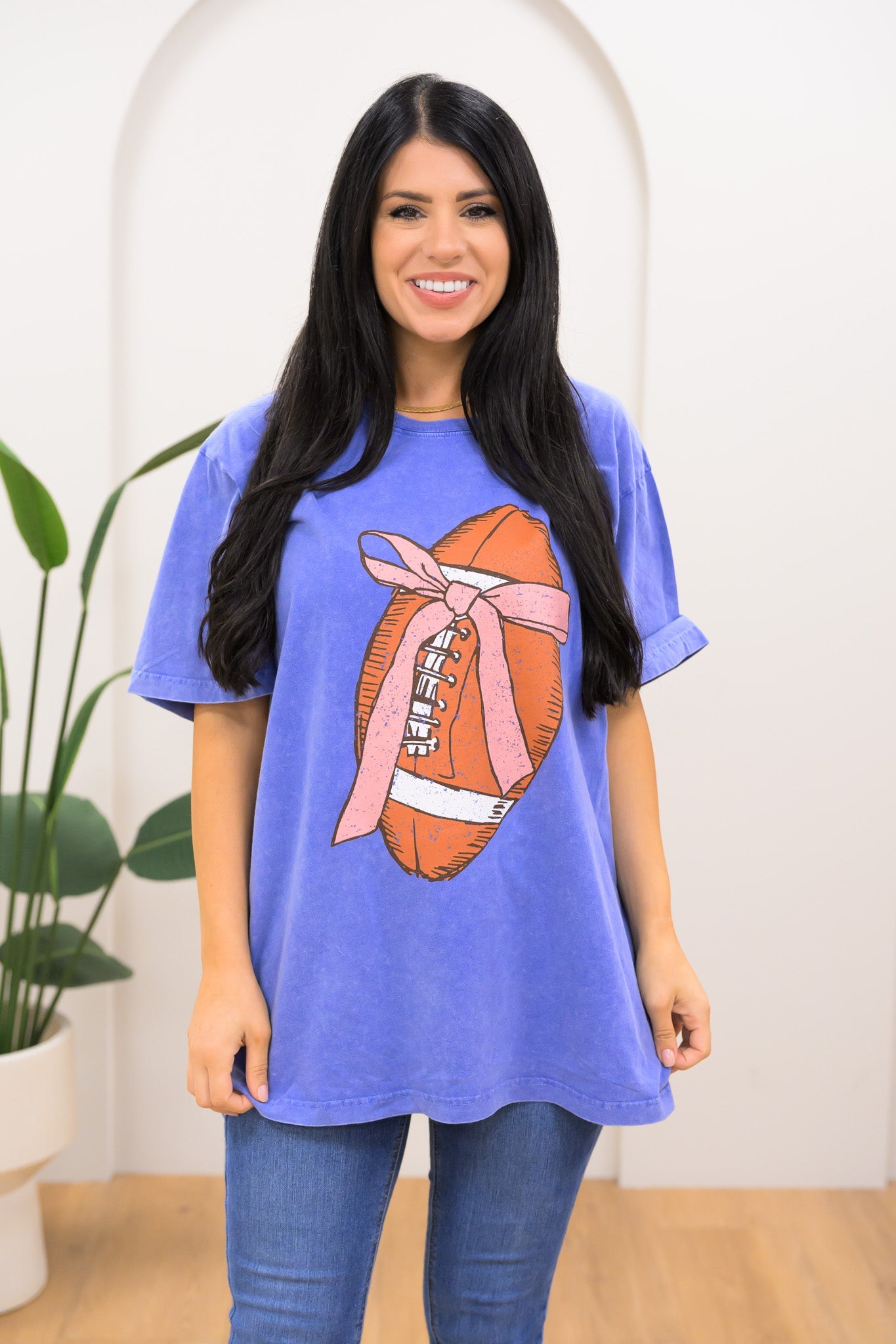 Football Bow Tee - 3 Colors!