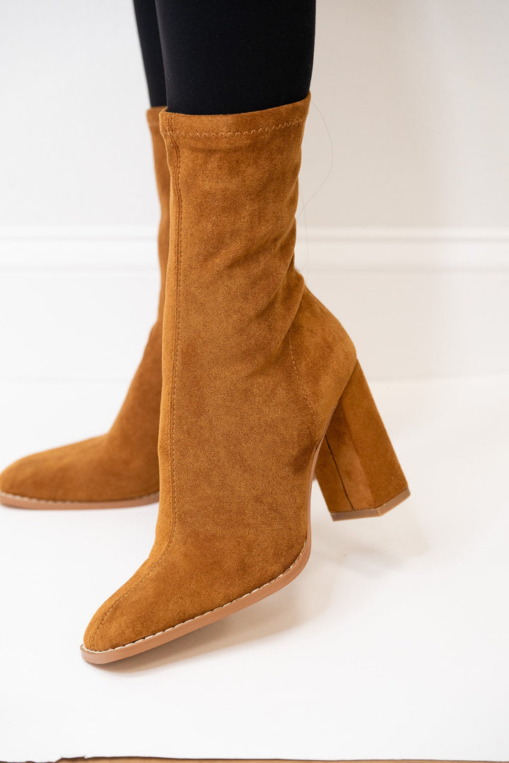 Camille Booties - Tan