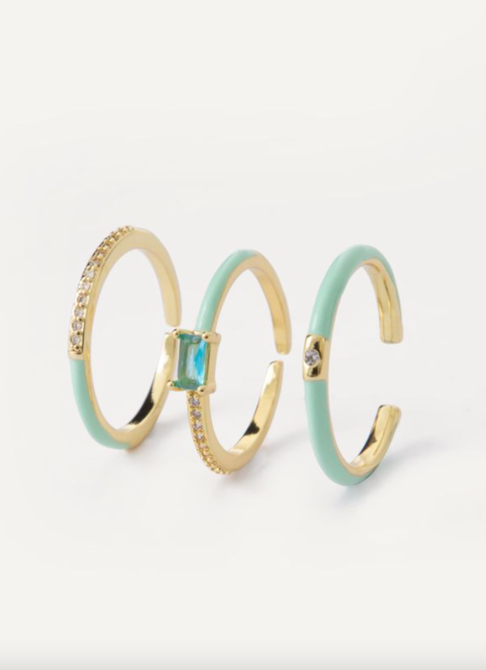 Cyndi Ring Set Of 3 - Multiple Colors!