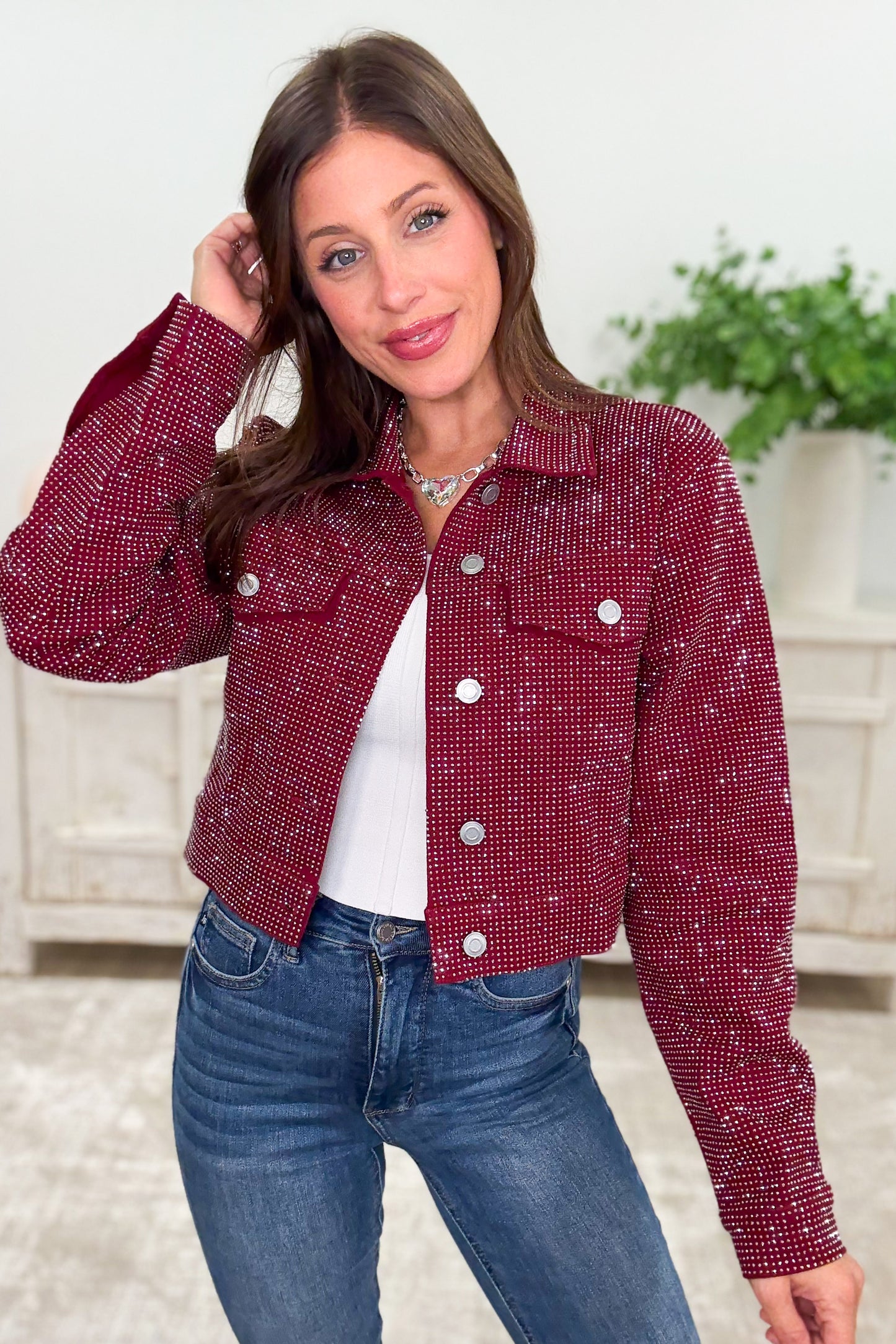 **PRE ORDER** Spark & Spice Rhinestone Jacket