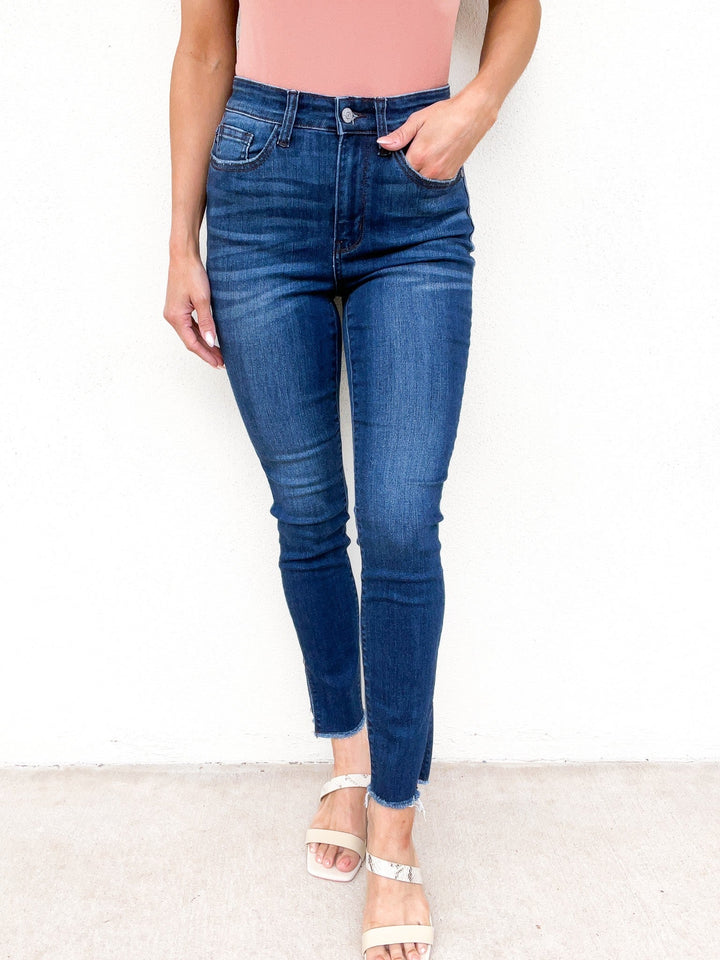 Judy Blue High Waist Side Slit Skinny Jeans