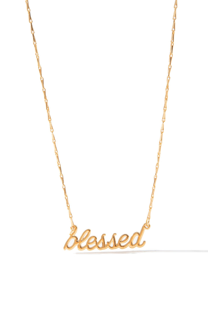Written In My Heart Necklace Blessed