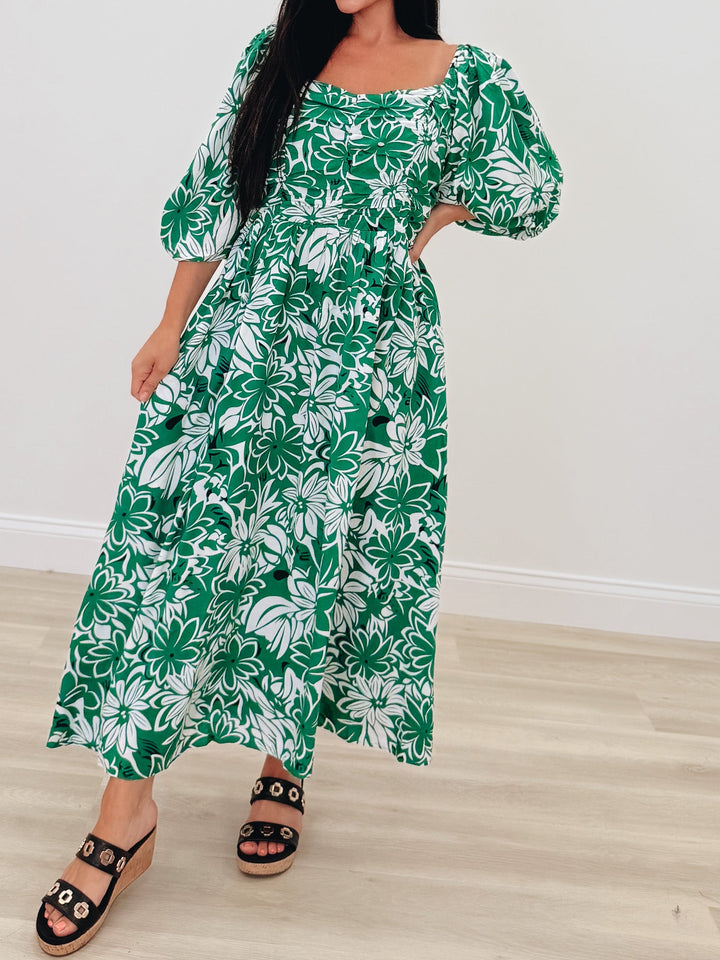 Wild Bloom Maxi Dress