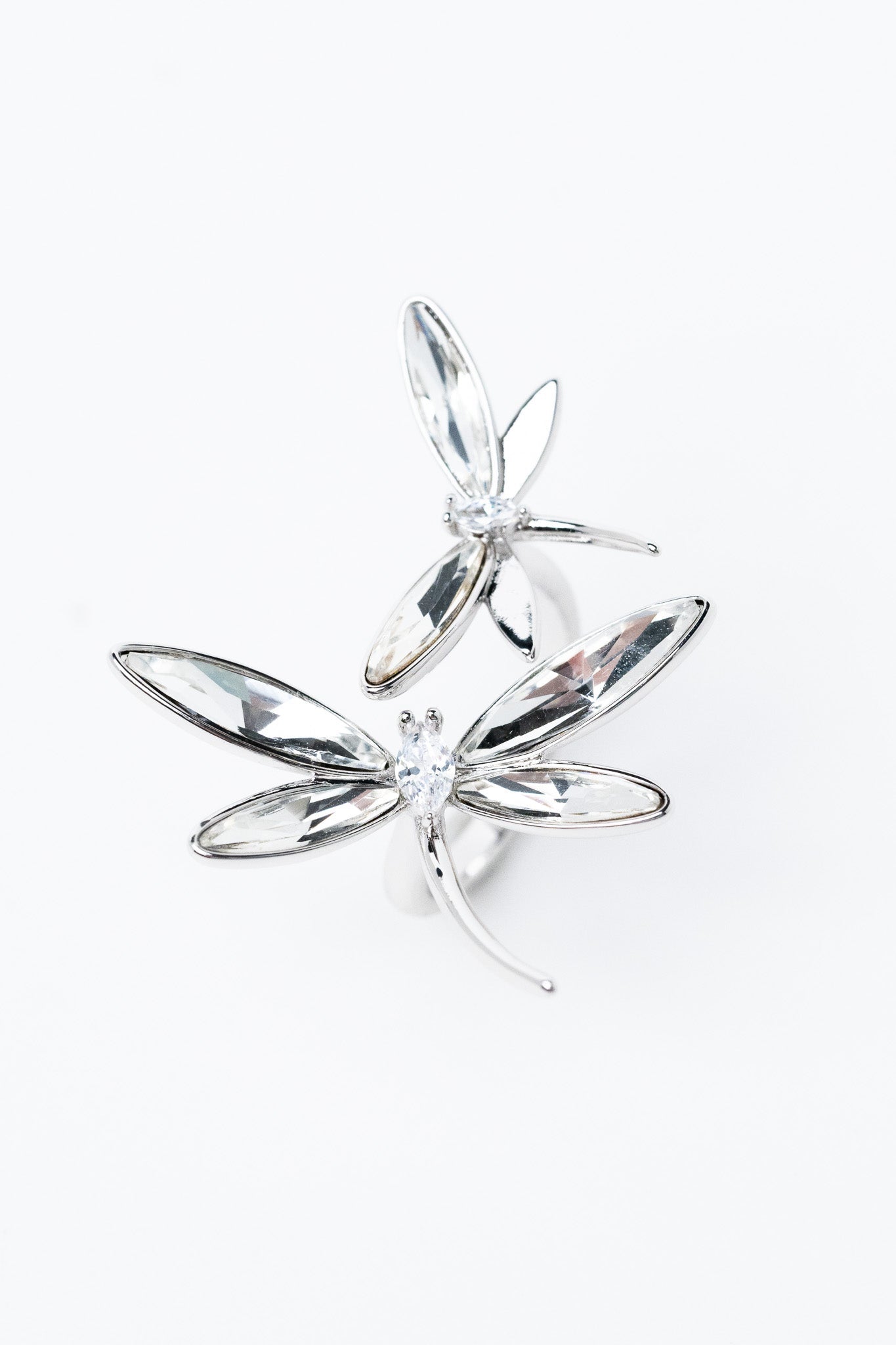 Fairy Dance Ring - Silver Clear