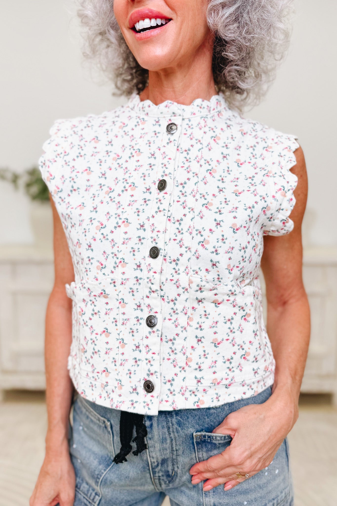 Gone With The Wind Floral Vest