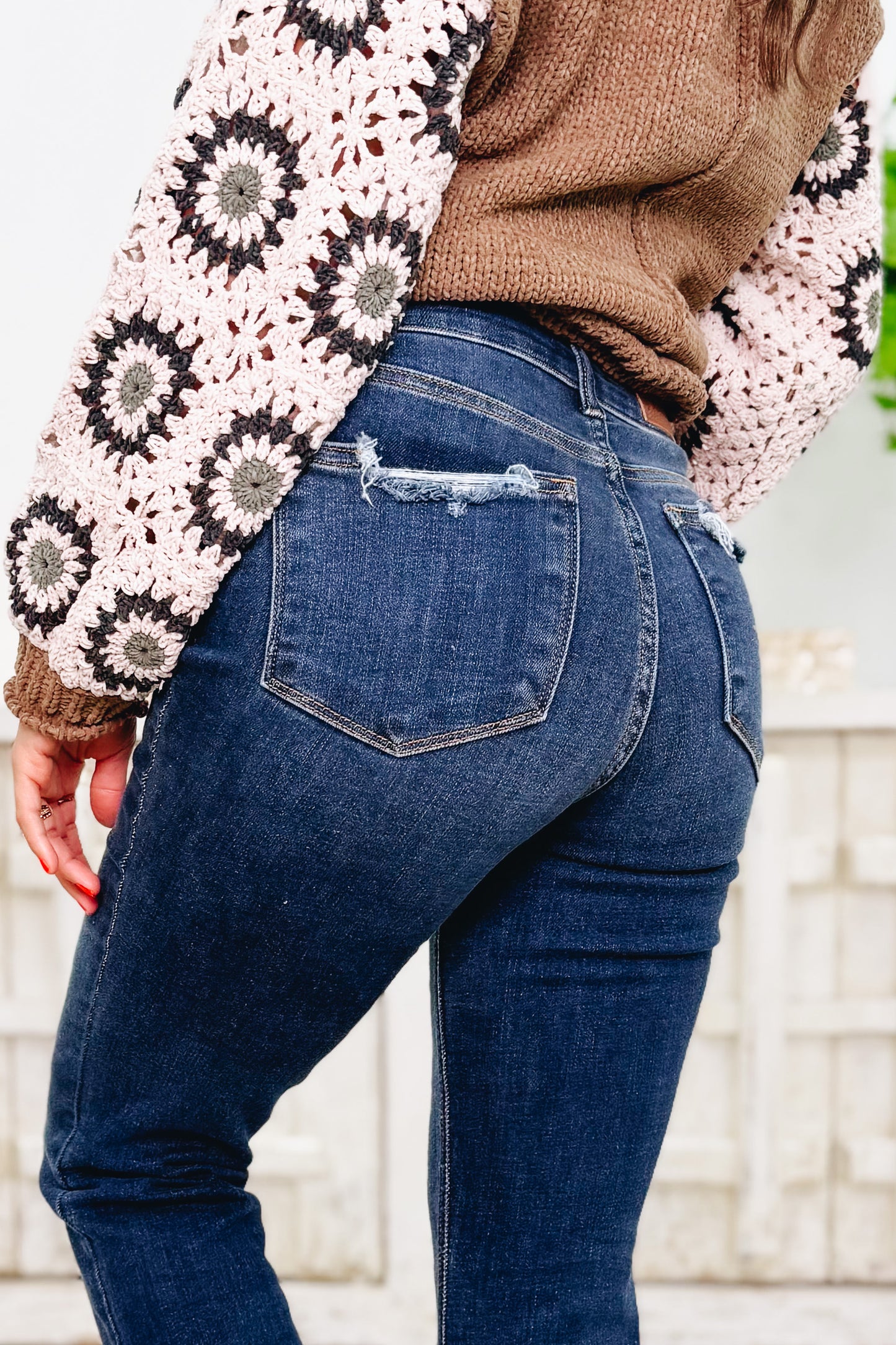 Slay Girl By Judy Blue - Vintage Frayed Hem Bootcut Jeans